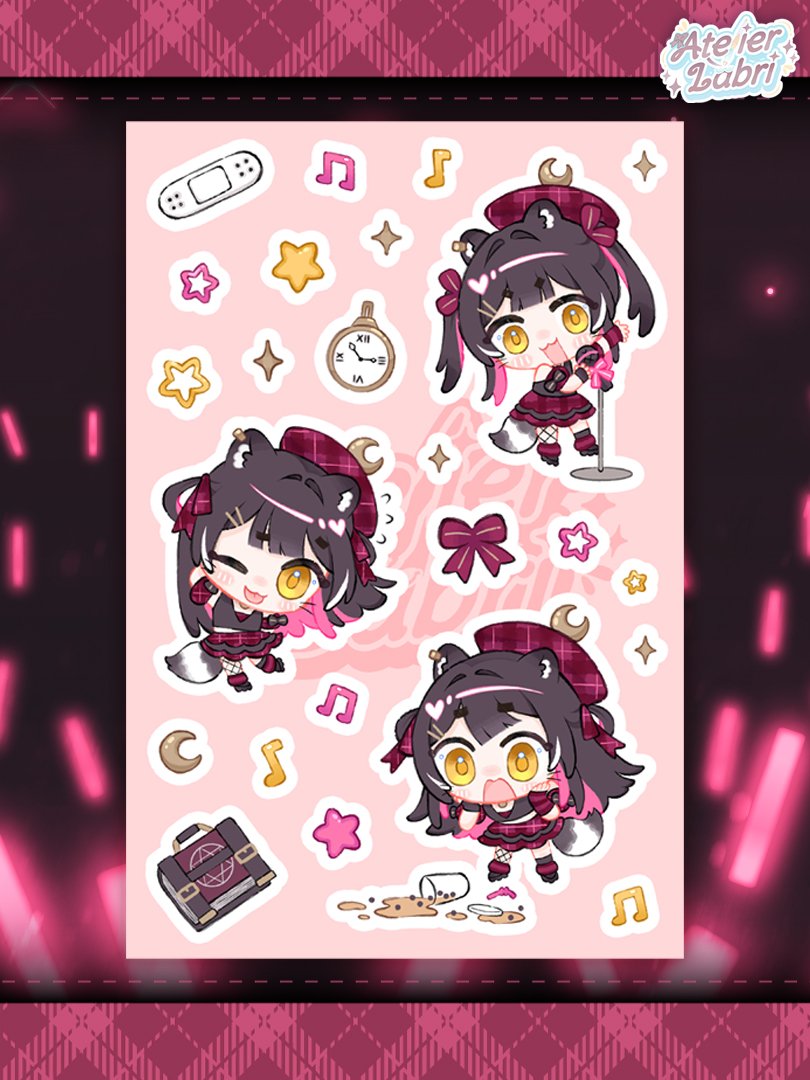Raki Kazuki Shining Idol Sticker Sheet product image (1)