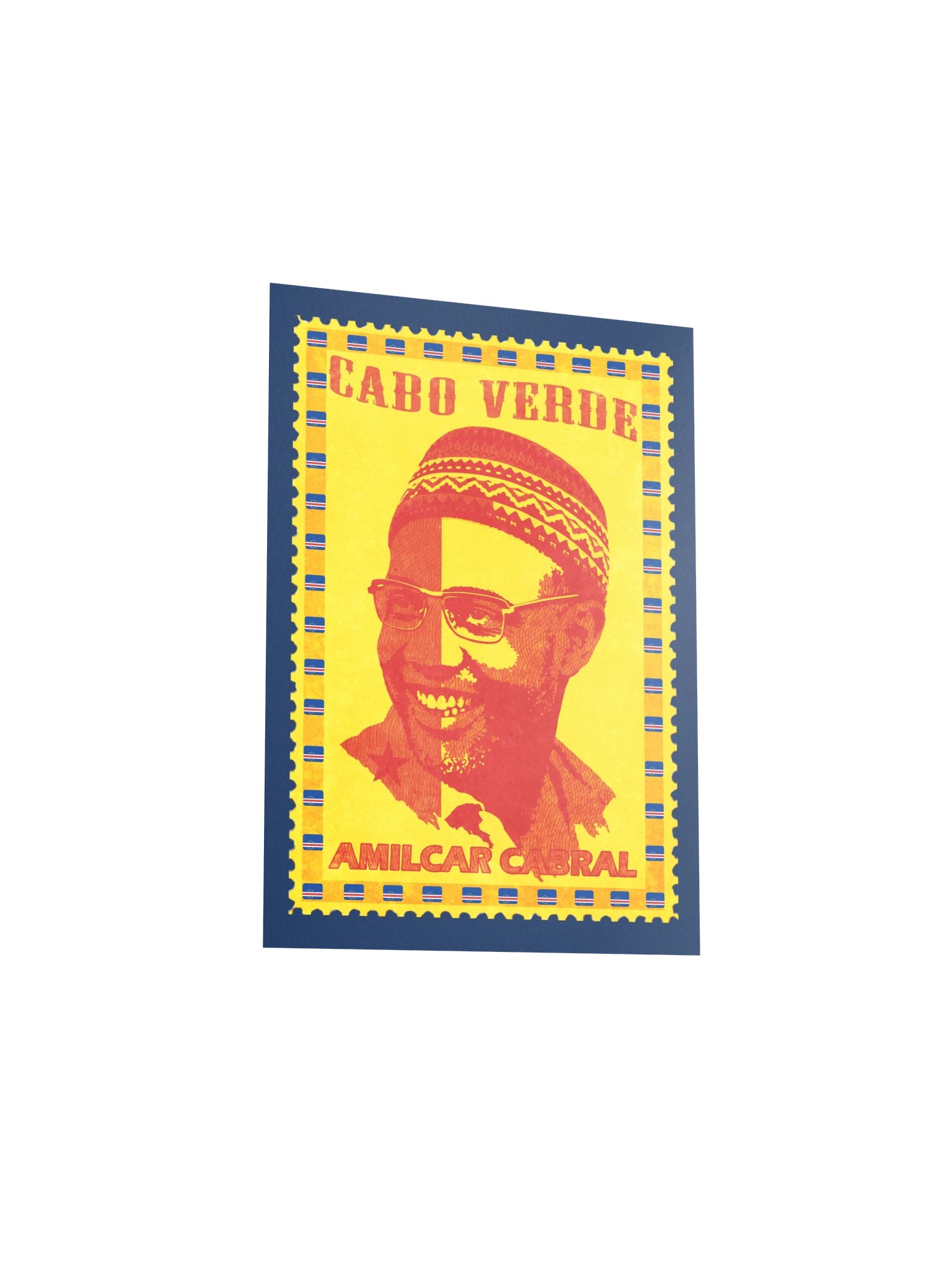 Amílcar Cabral Vintage Postage Stamp Poster | Cabo Verde Pan-African Wall Art product image (5)