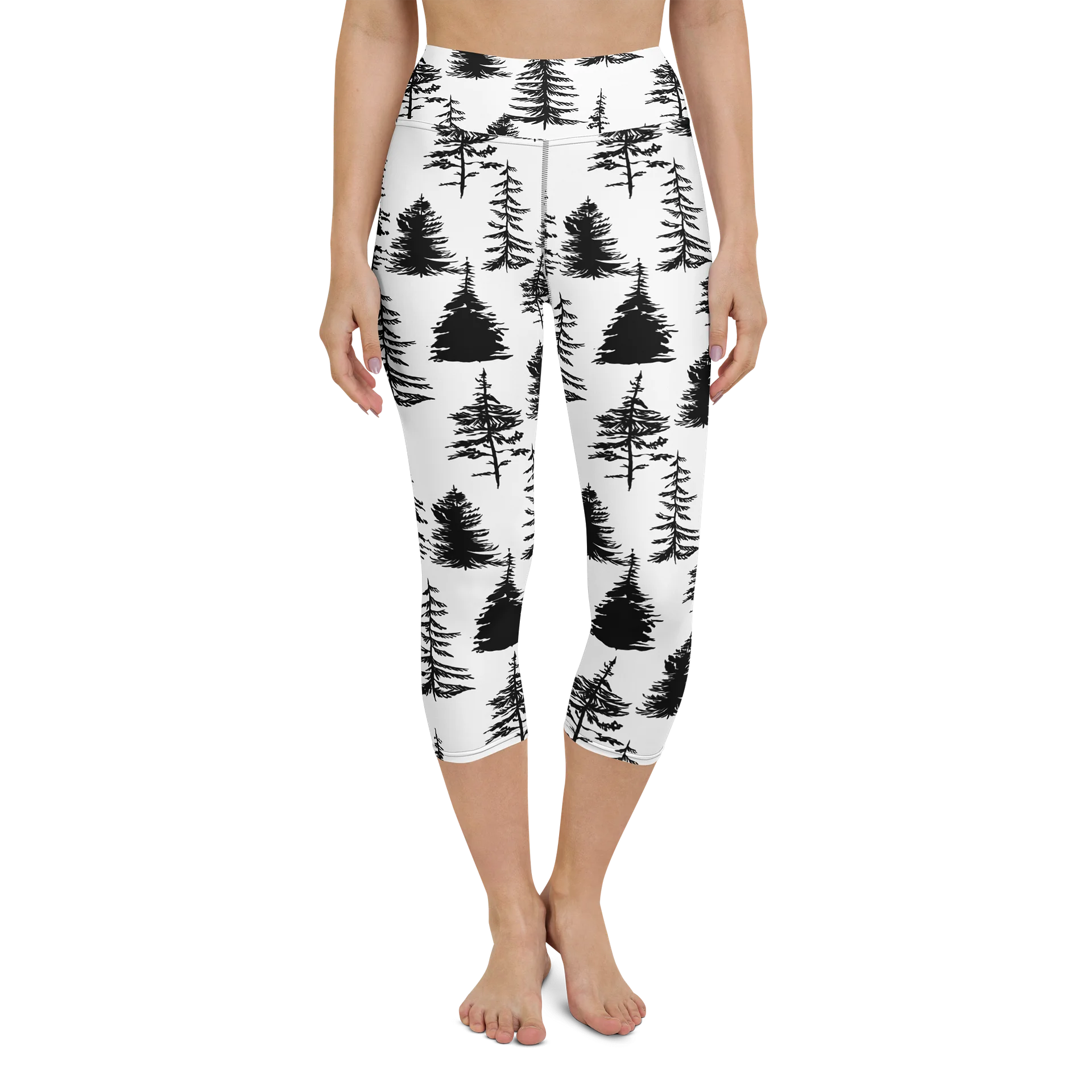 Forest Scatter All-Over Print Yoga Capri Leggings product image (4)