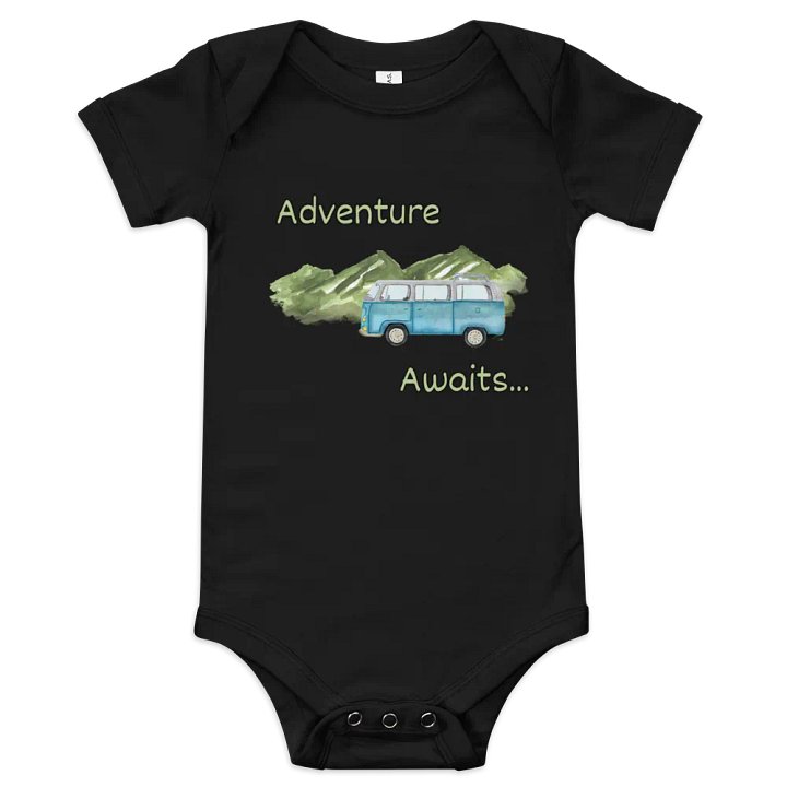 Adventure Awaits Camper Baby Bodysuit product image (1)