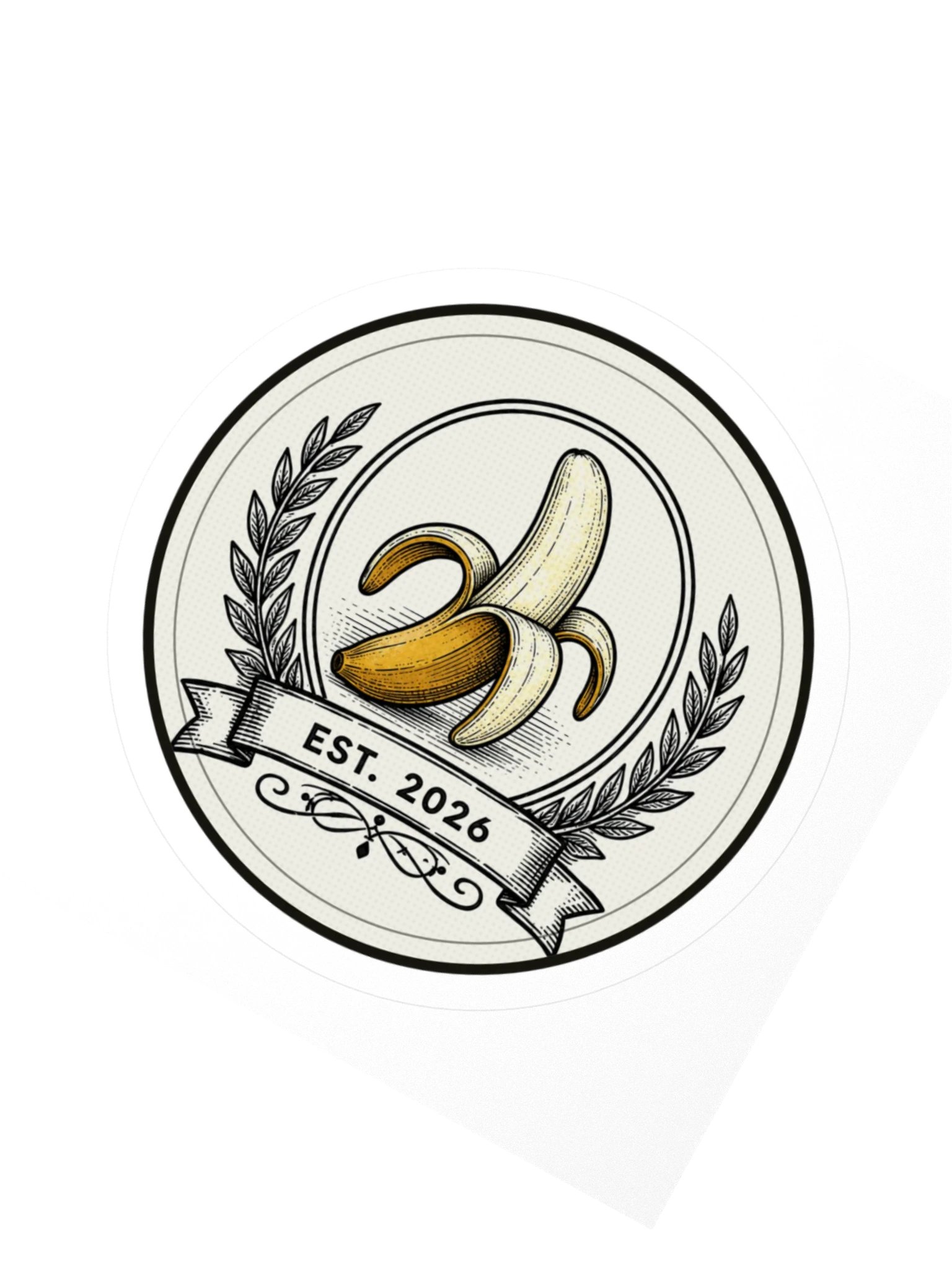 The Banana Crest Sticker product image (2)