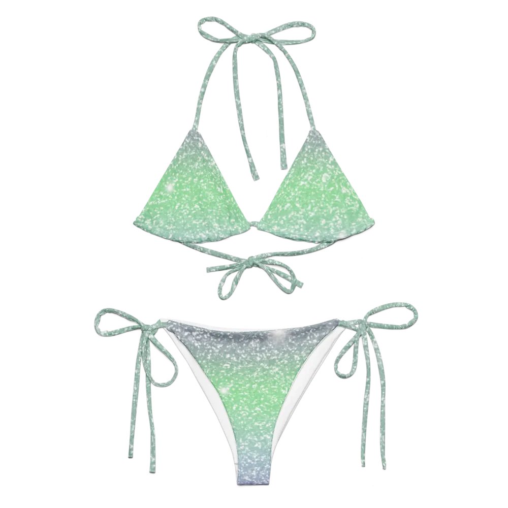 Glitter Unicorn Texture Design String Bikini (3) product image (1)