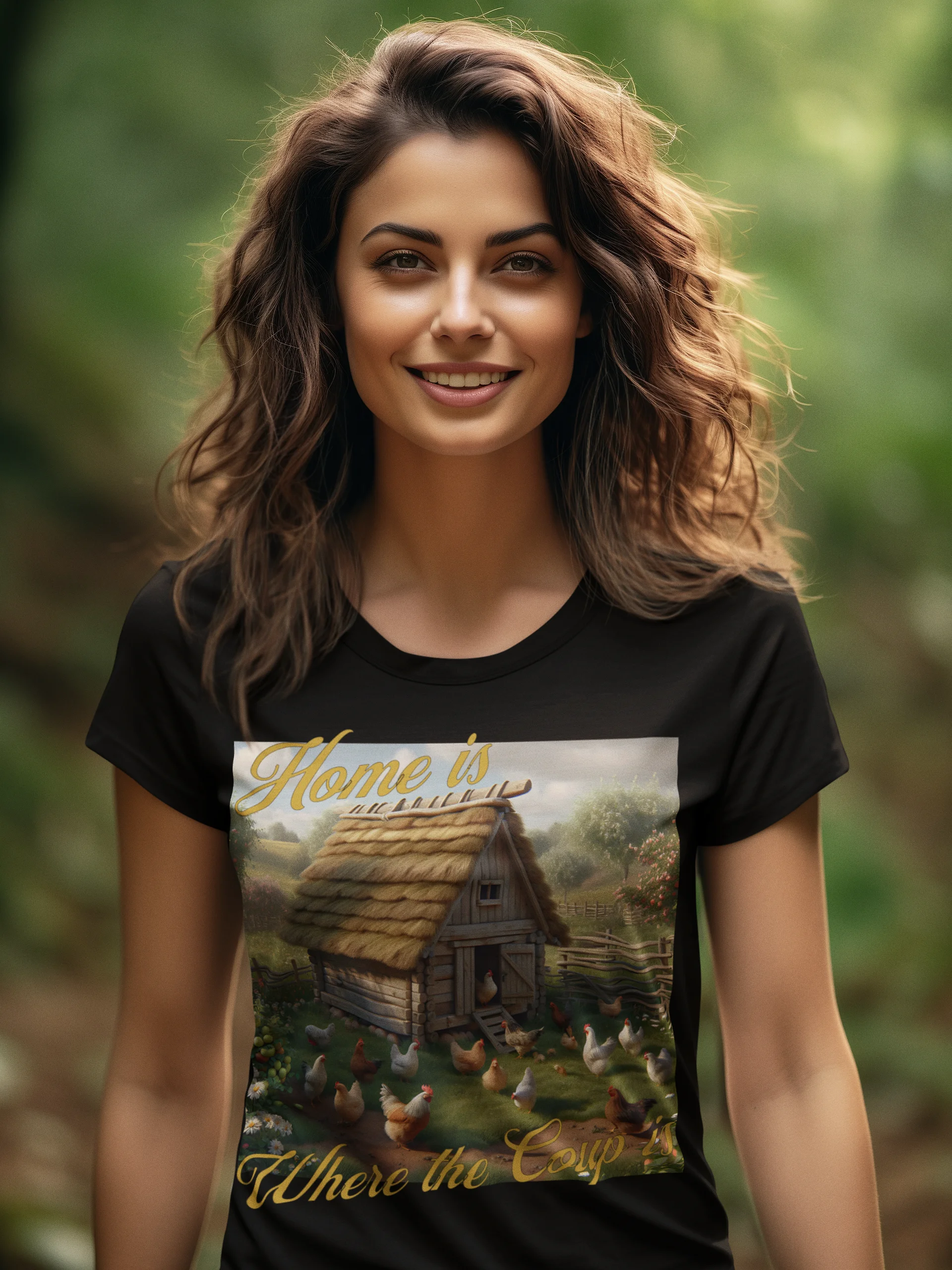 Home is Where the Coup is T-Shirt | Coop Life, Home Life | Farm Life, Chicken Life | Where the Chickens Roam | Happy Hens, Happy Home | Chicken Life, Country Life | Home with My Chickens product image (1)