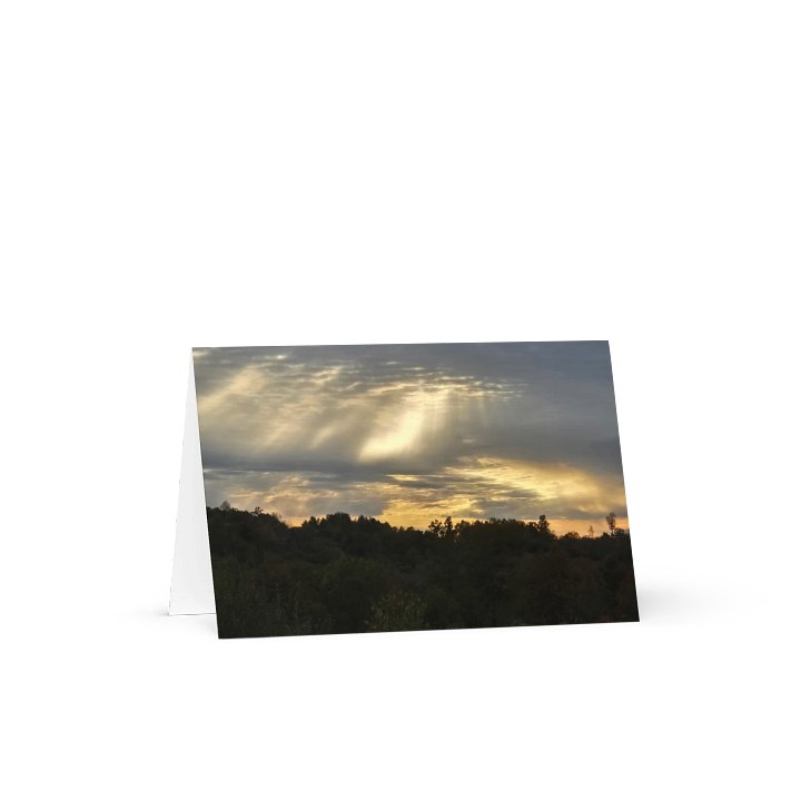 Golden Glow Greeting Card (blank) product image (1)