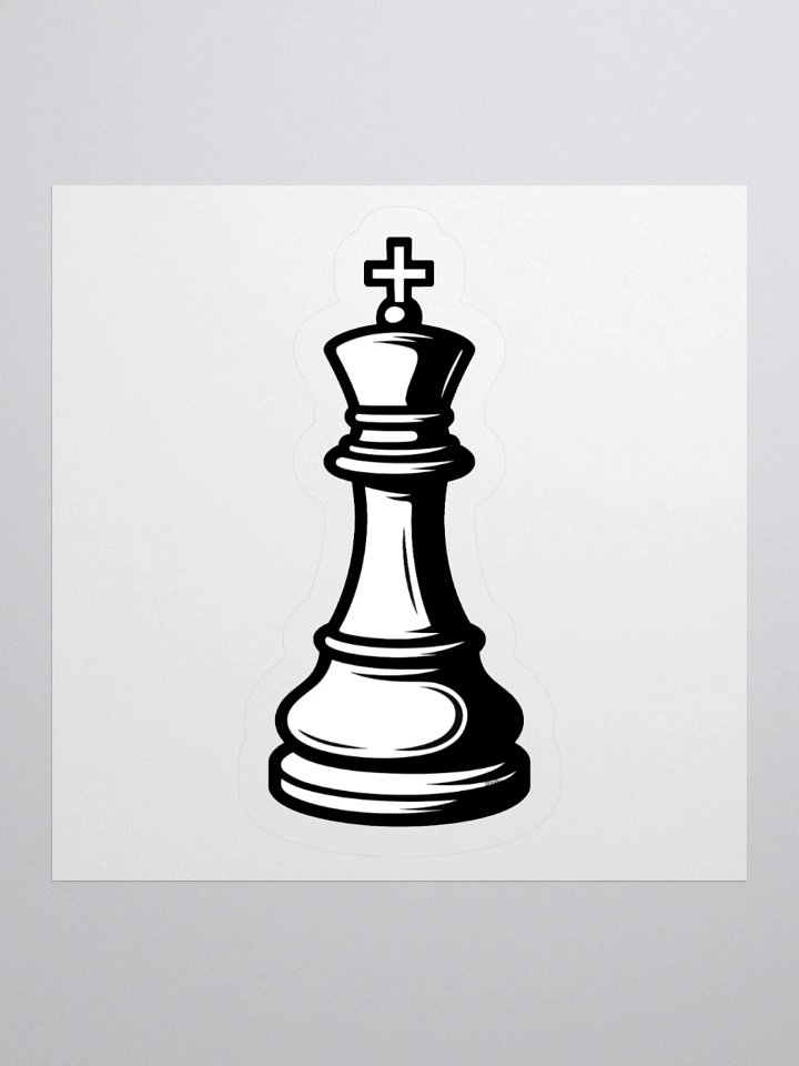 Classic Chess King Sticker product image (1)