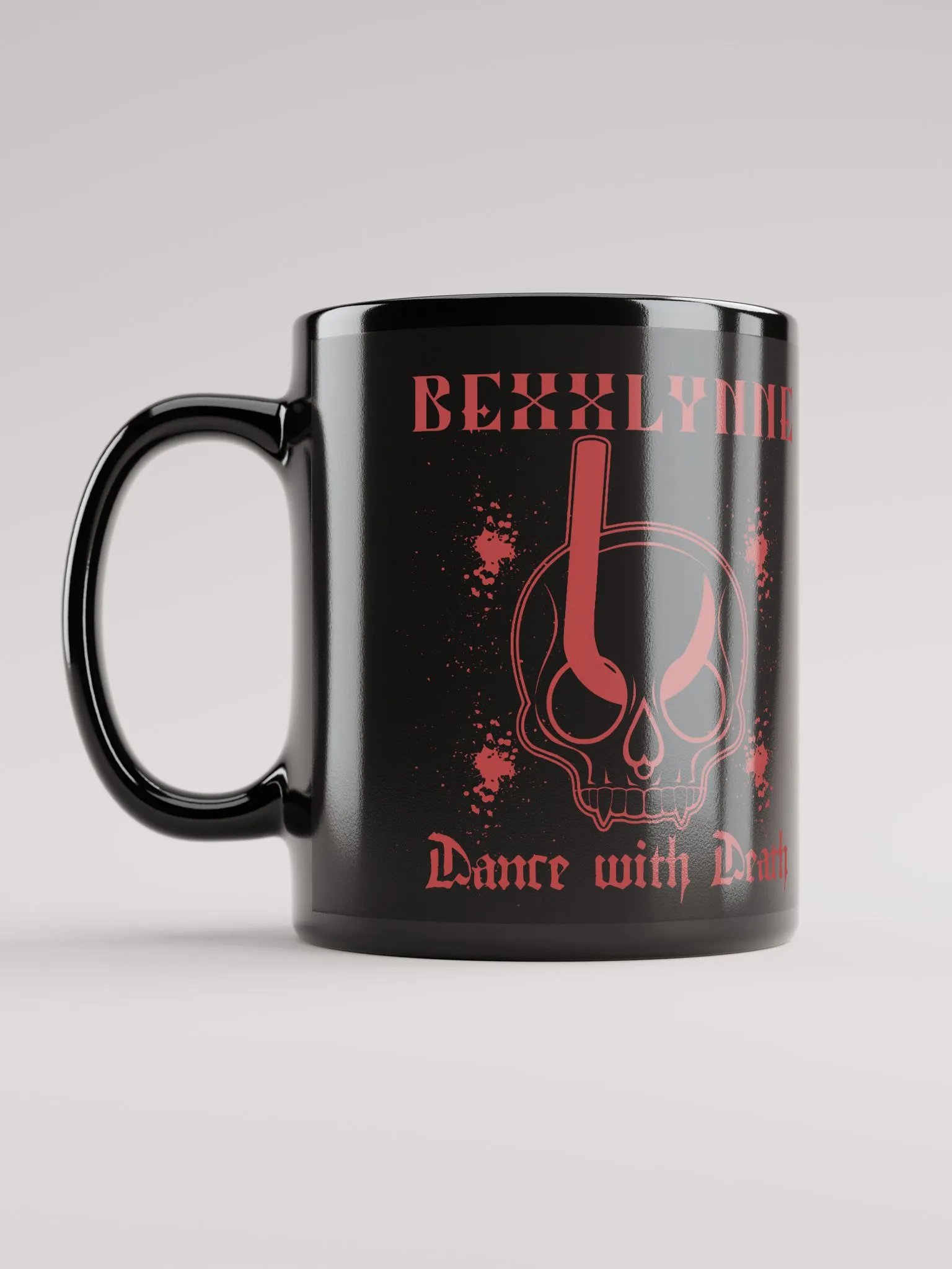 DANCE WITH DEATH BLACK GLOSSY MUG product image (6)