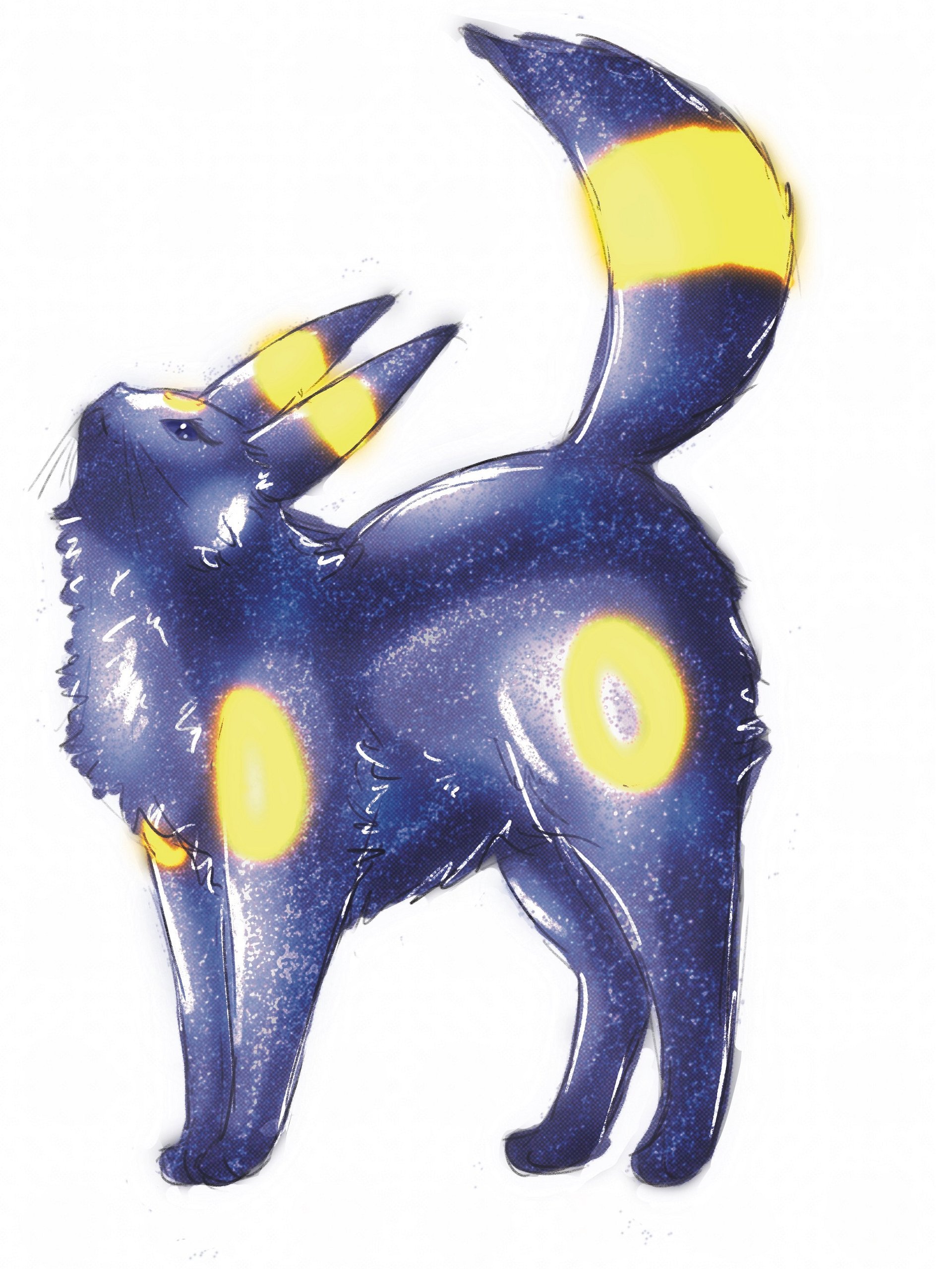Glowing cat holo sticker product image (1)