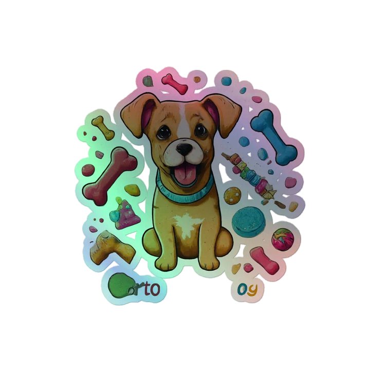 Puppy Playtime Holographic Sticker Sheet product image (2)