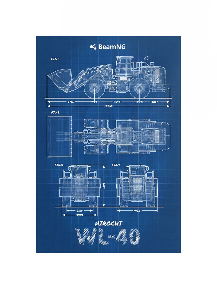 Hirochi WL-40 Blueprint Poster product image (1)