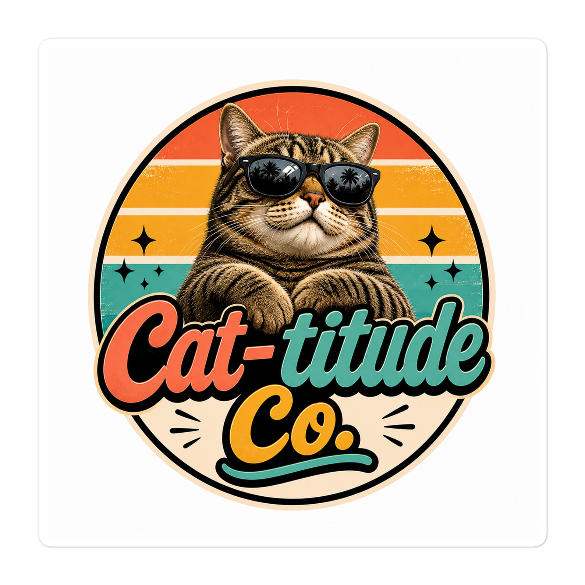 Cat-titude Co. Sticker product image (1)