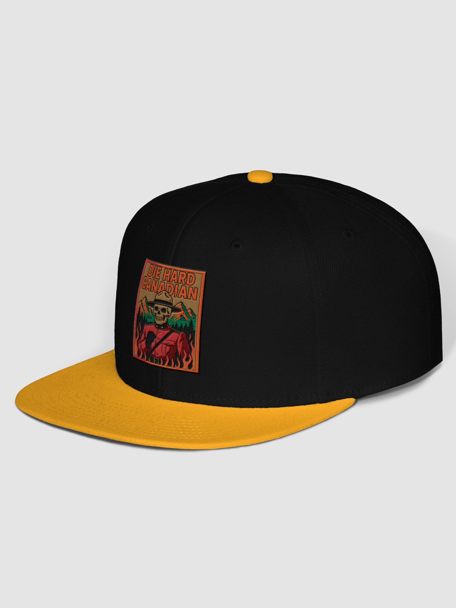Gold "DIE HARD CANADIAN" Snapback Cap product image (1)