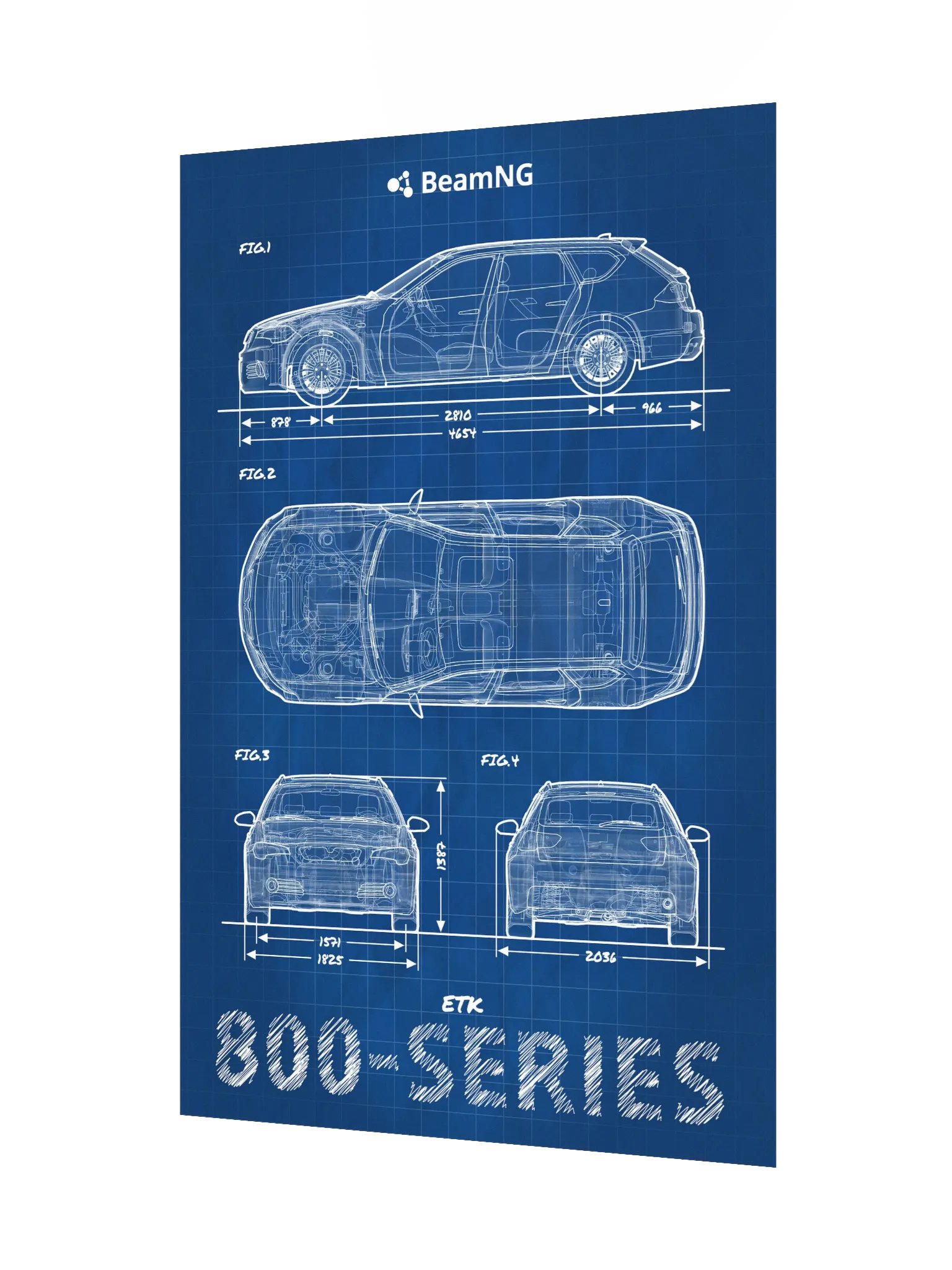 ETK 800-Series Blueprint Poster product image (3)