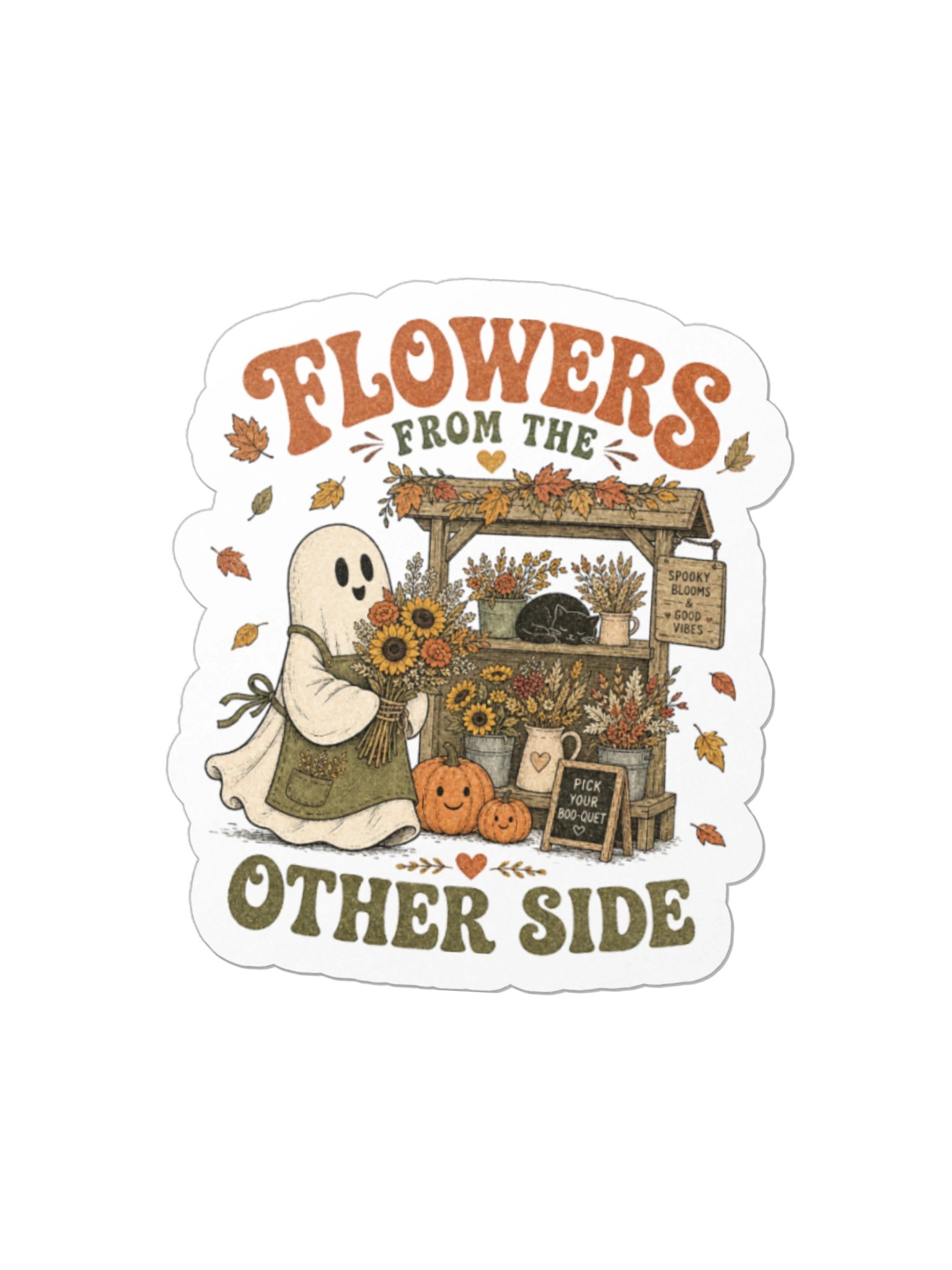 Flowers From the Other Side Spooky Blooms Die-Cut Sticker product image (1)