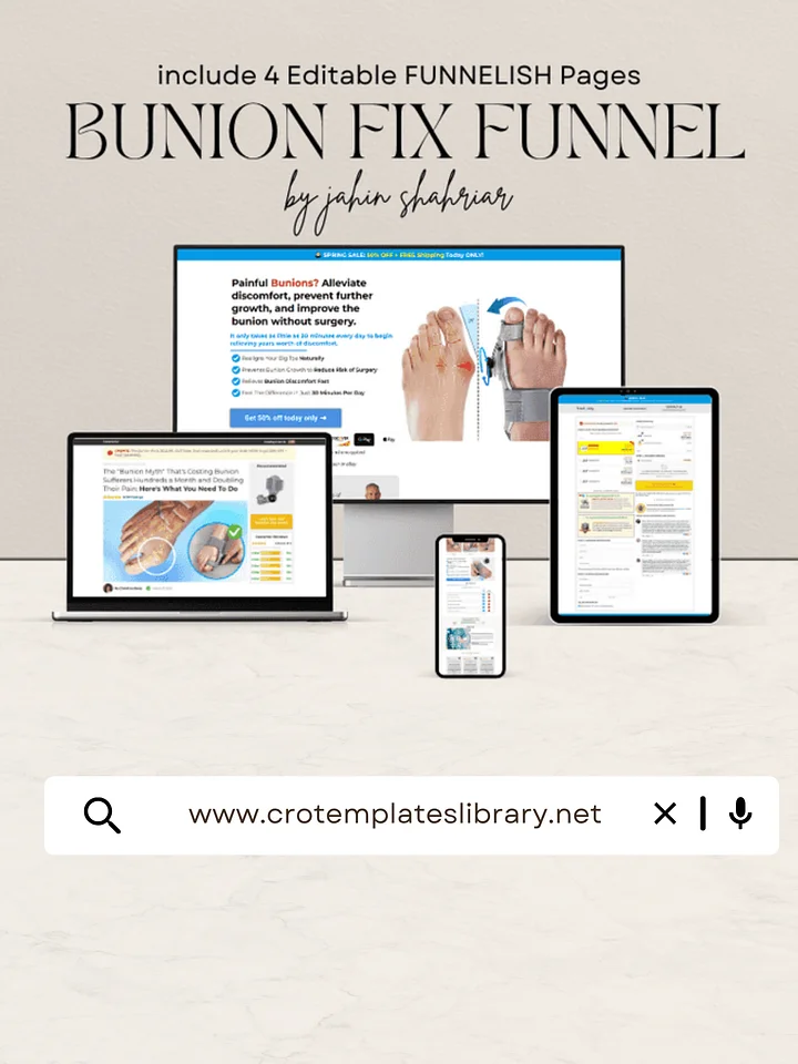 Bunion Fix Funnelish Template product image (1)