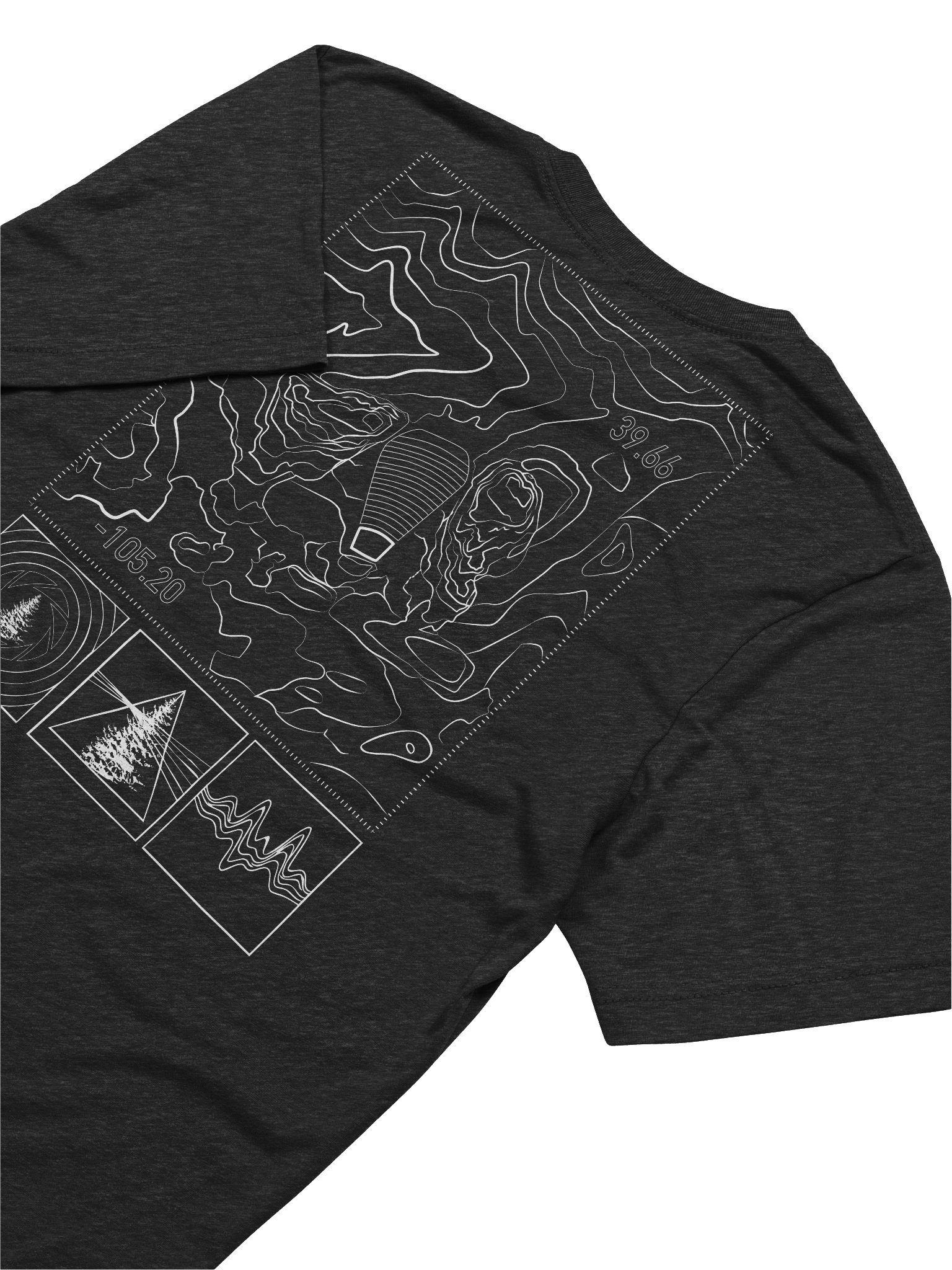 Red Rocks Topographic TShirt product image (1)