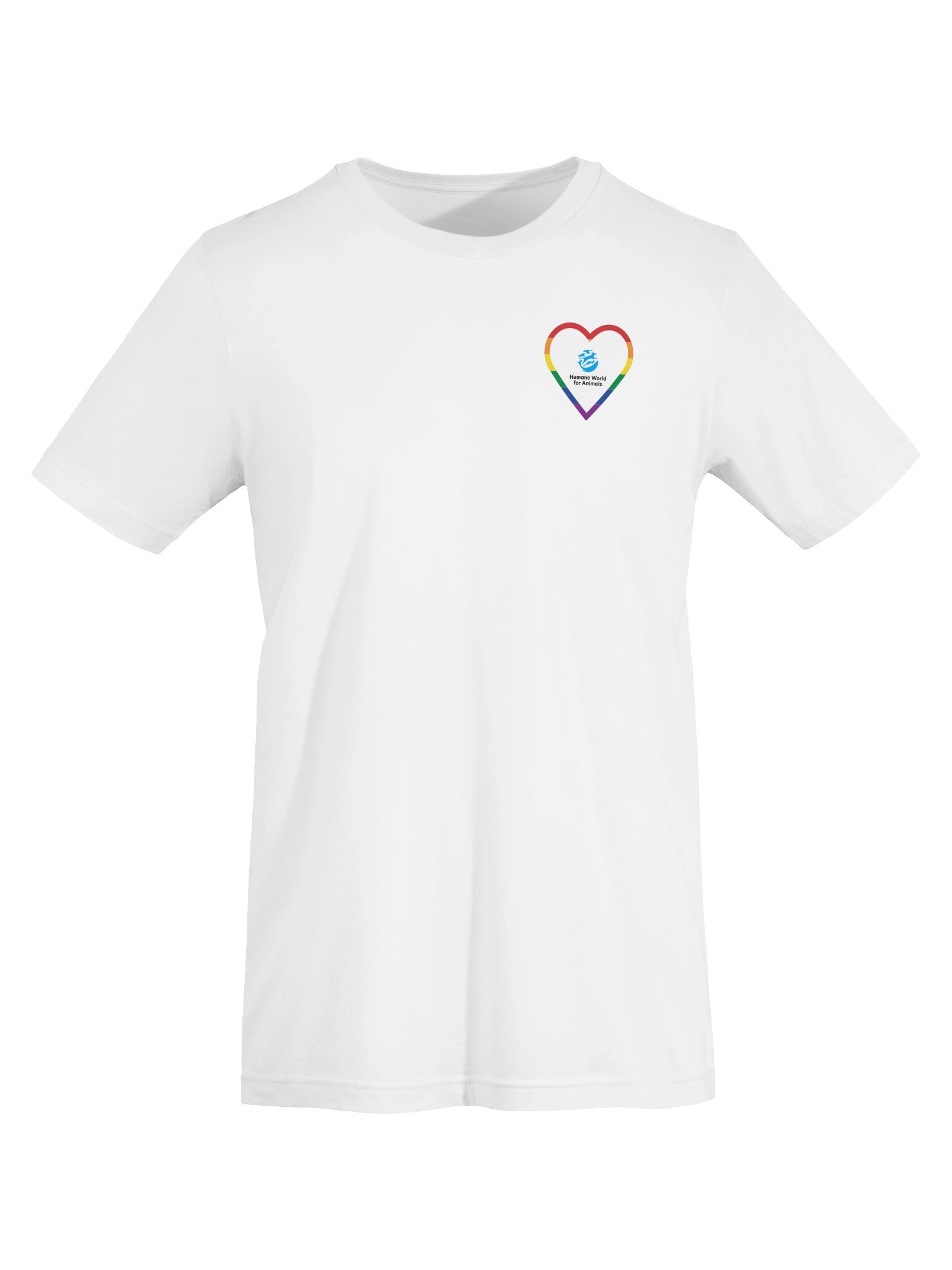 Humane World for Animals - Rainbow heart logo - T-shirt product image (1)