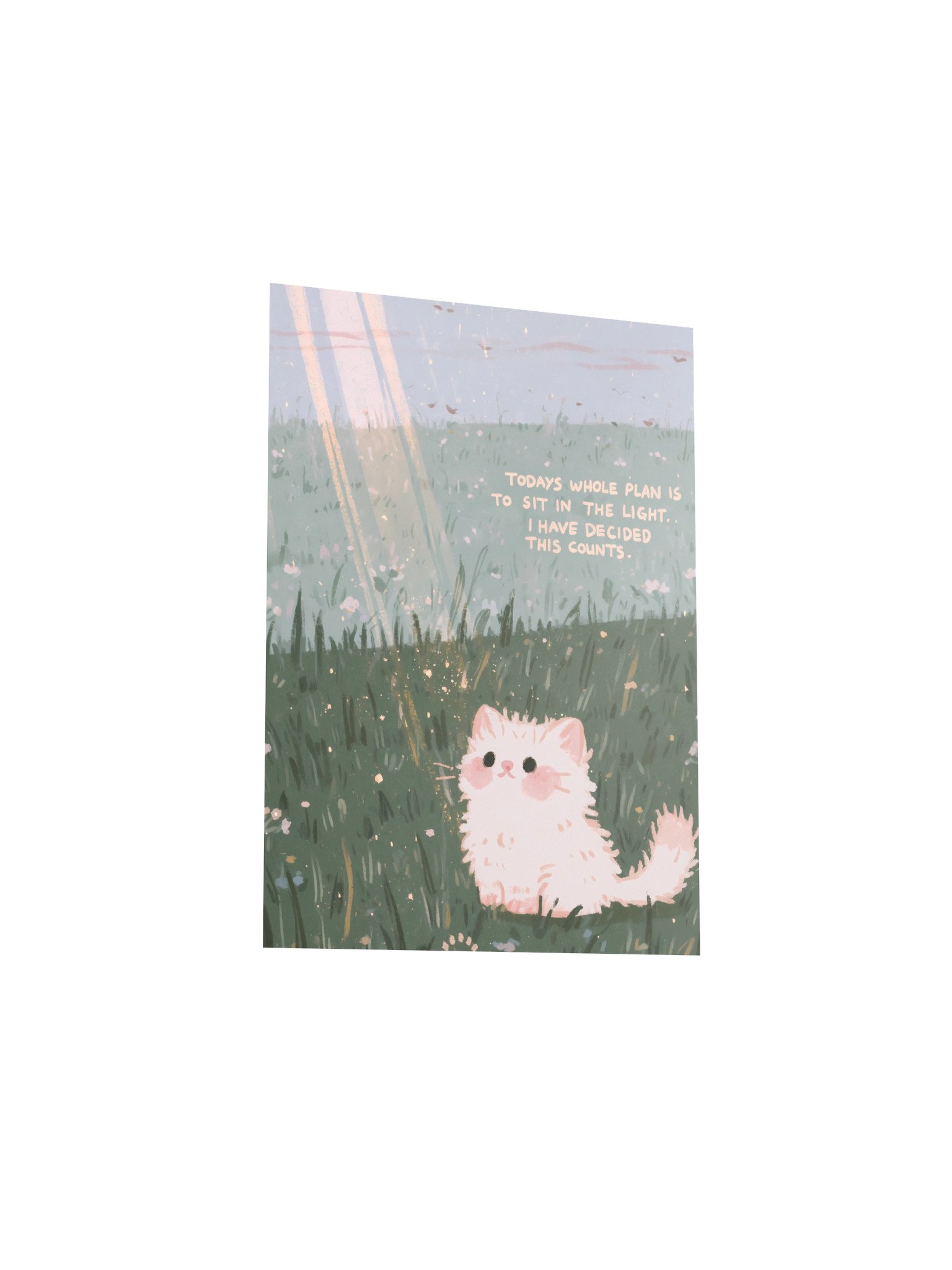 Sit in the Light Cat Poster product image (16)
