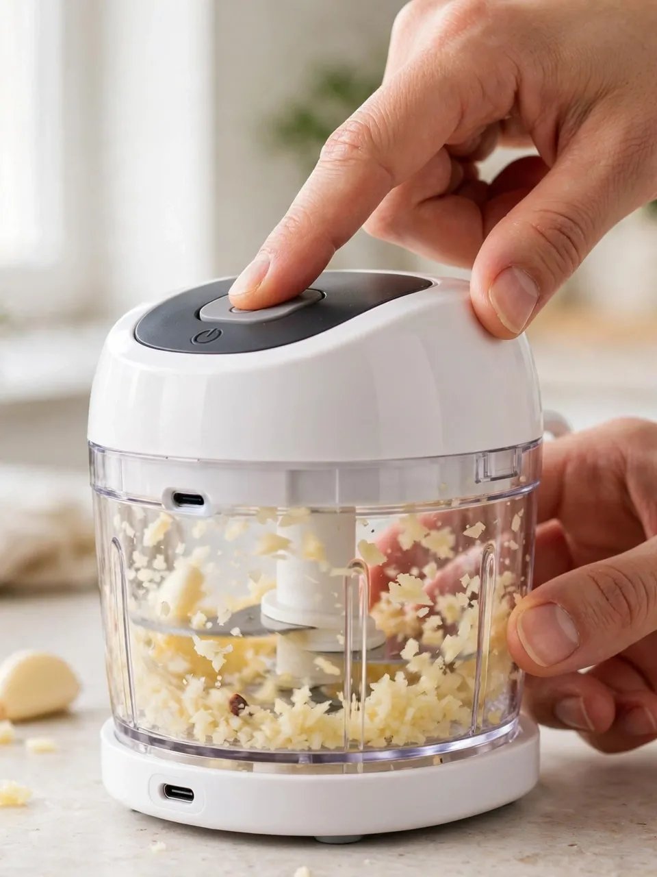 Mini Electric Garlic Chopper — Cordless 250ml Food Mincer product image (3)