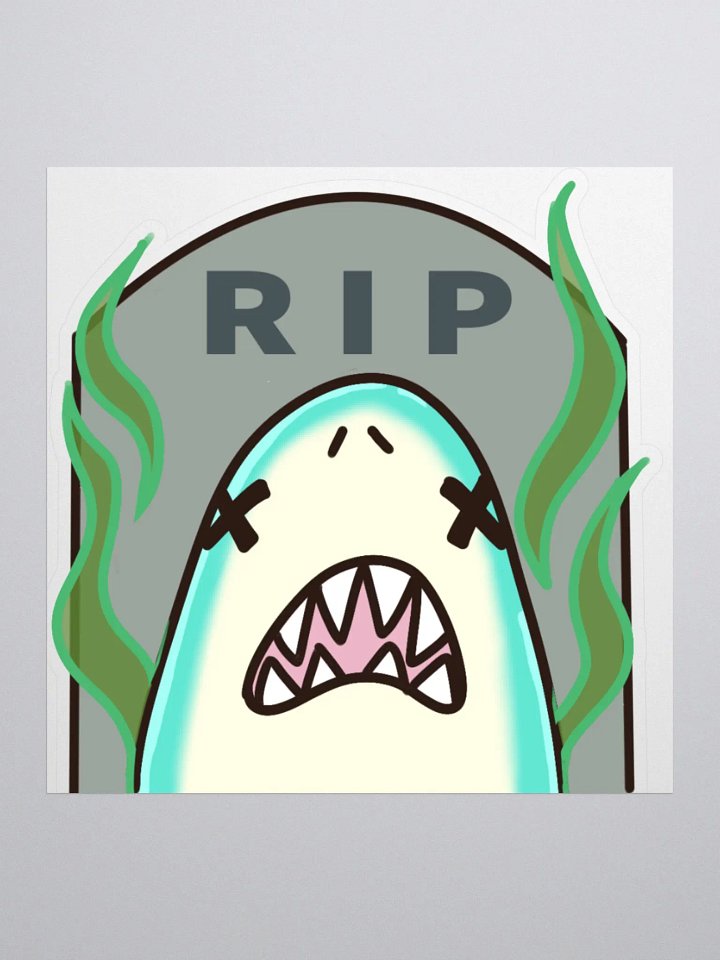 Shark RIP Sticker product image (2)