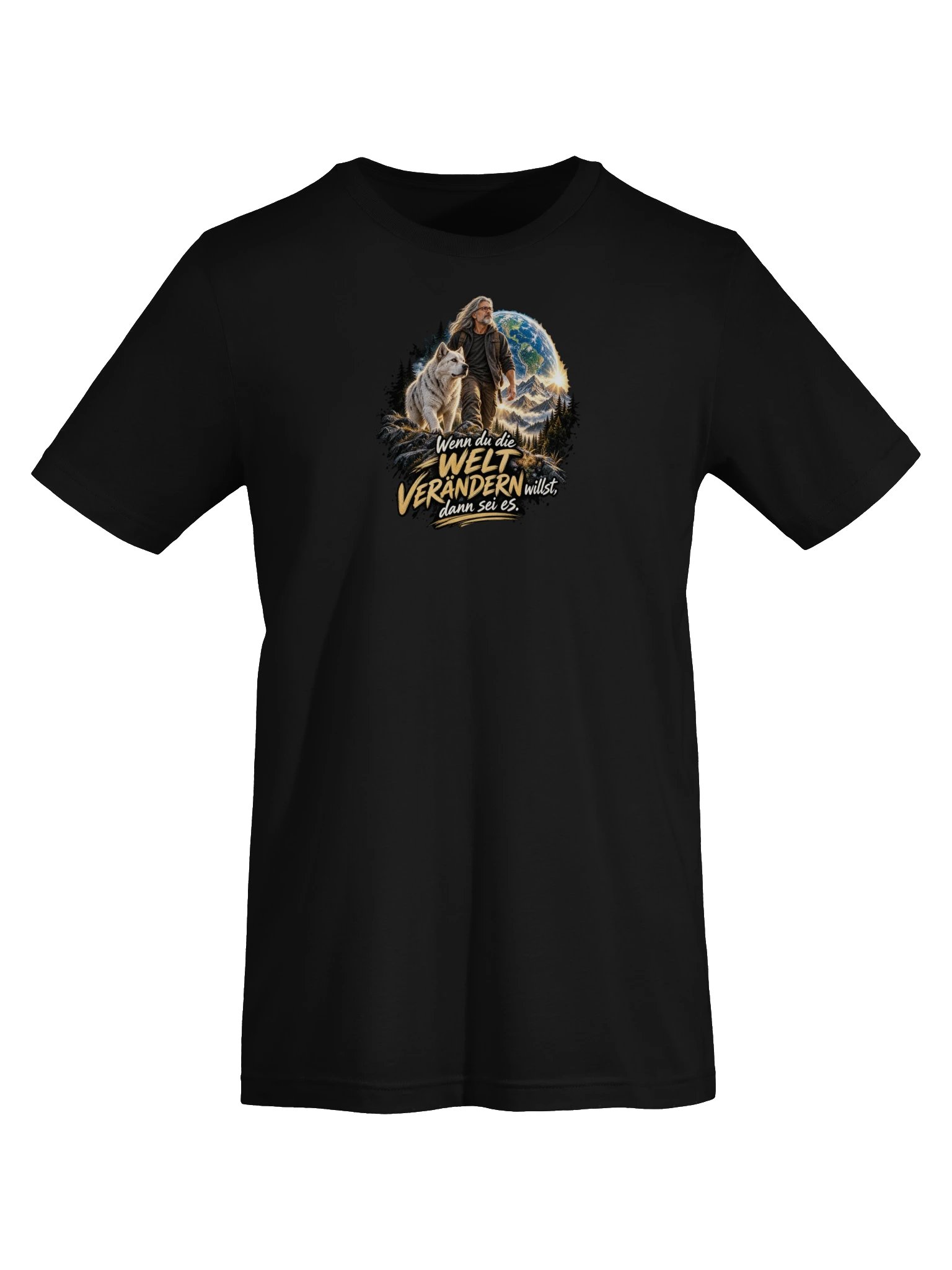 Welt verändern – Bergauf I | Unisex-T-Shirt product image (13)