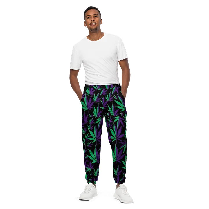 Purple Green track pants product image (1)