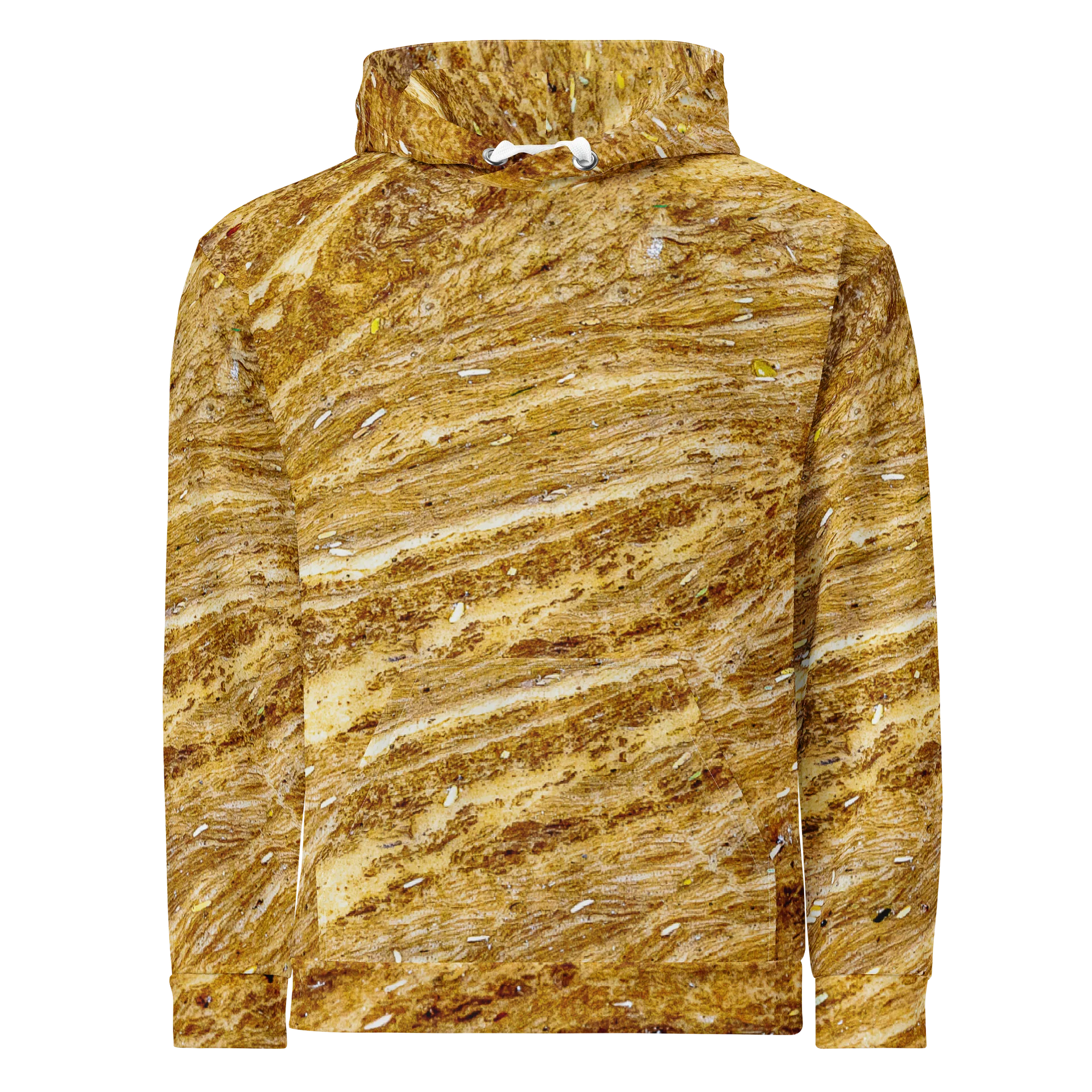 Golden Strata All-Over Print Unisex Cotton Streetwear Hoodie product image (1)
