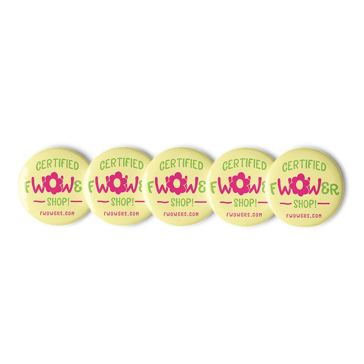Certified fWOWer Shop! Buttons Yellow (Set of 5) product image (1)