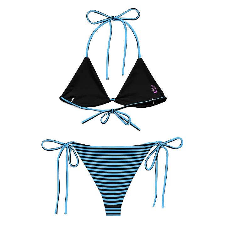 Blaque and Blue Kat Skull Bikini product image (2)