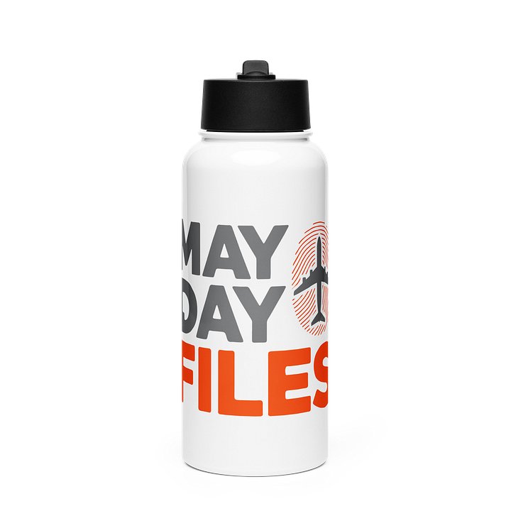 Edelstahlflasche mit Flugzeug-Fingerabdruck product image (1)