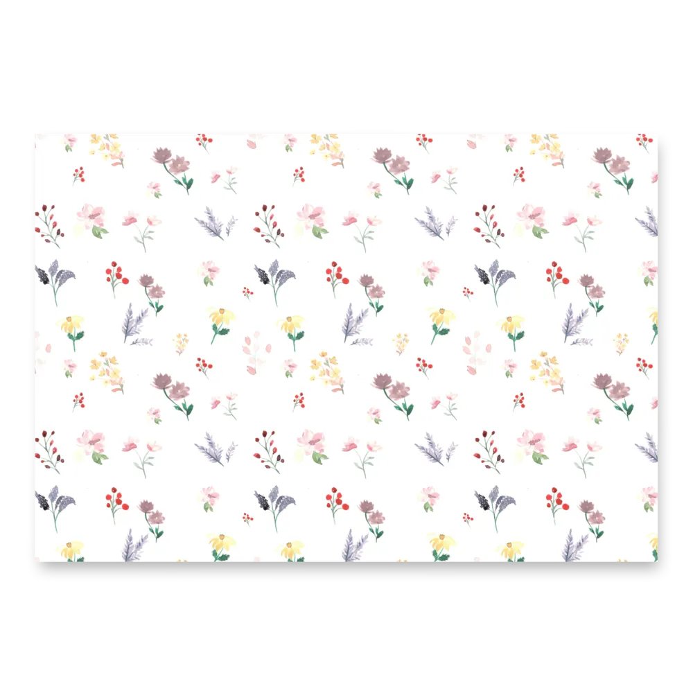Watercolor Floral Wrapping Sheet Set product image (2)