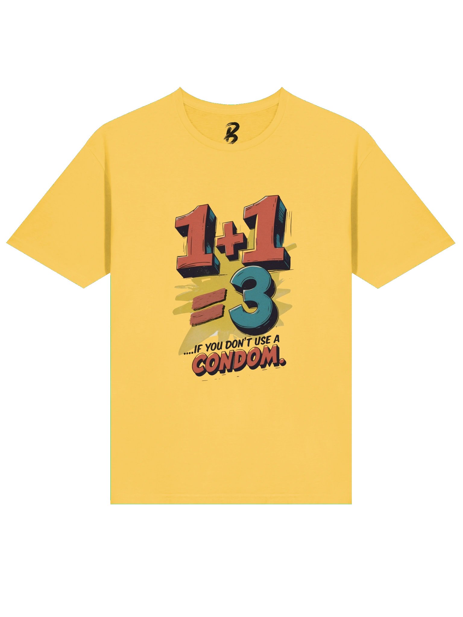 1+1=3 – Funny Sarcastic Anti-Math Graphic Tee product image (45)