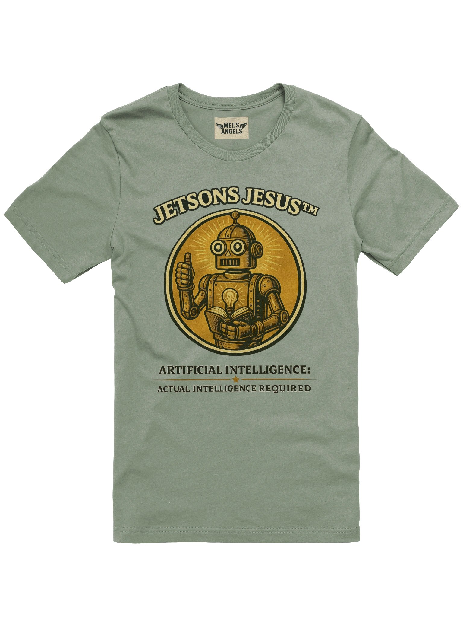 Jetsons Jesus™ T-Shirt | Artificial Intelligence, Actual Intelligence Required product image (3)