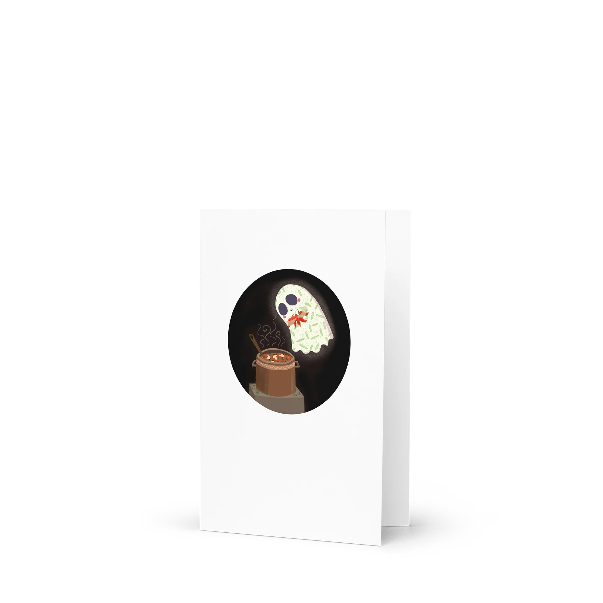 Little Ghost Chili Chef - Greeting Card product image (5)