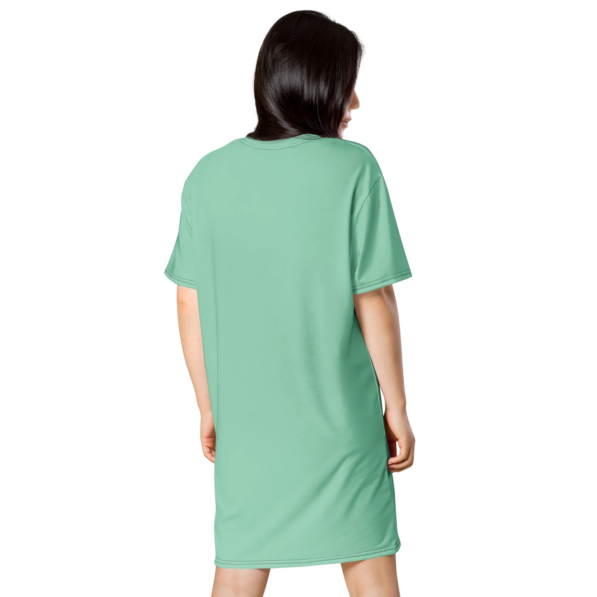 Oversized T-Shirt Dress - Bright Vista Blue, Sizes 2XS-6XL product image (2)