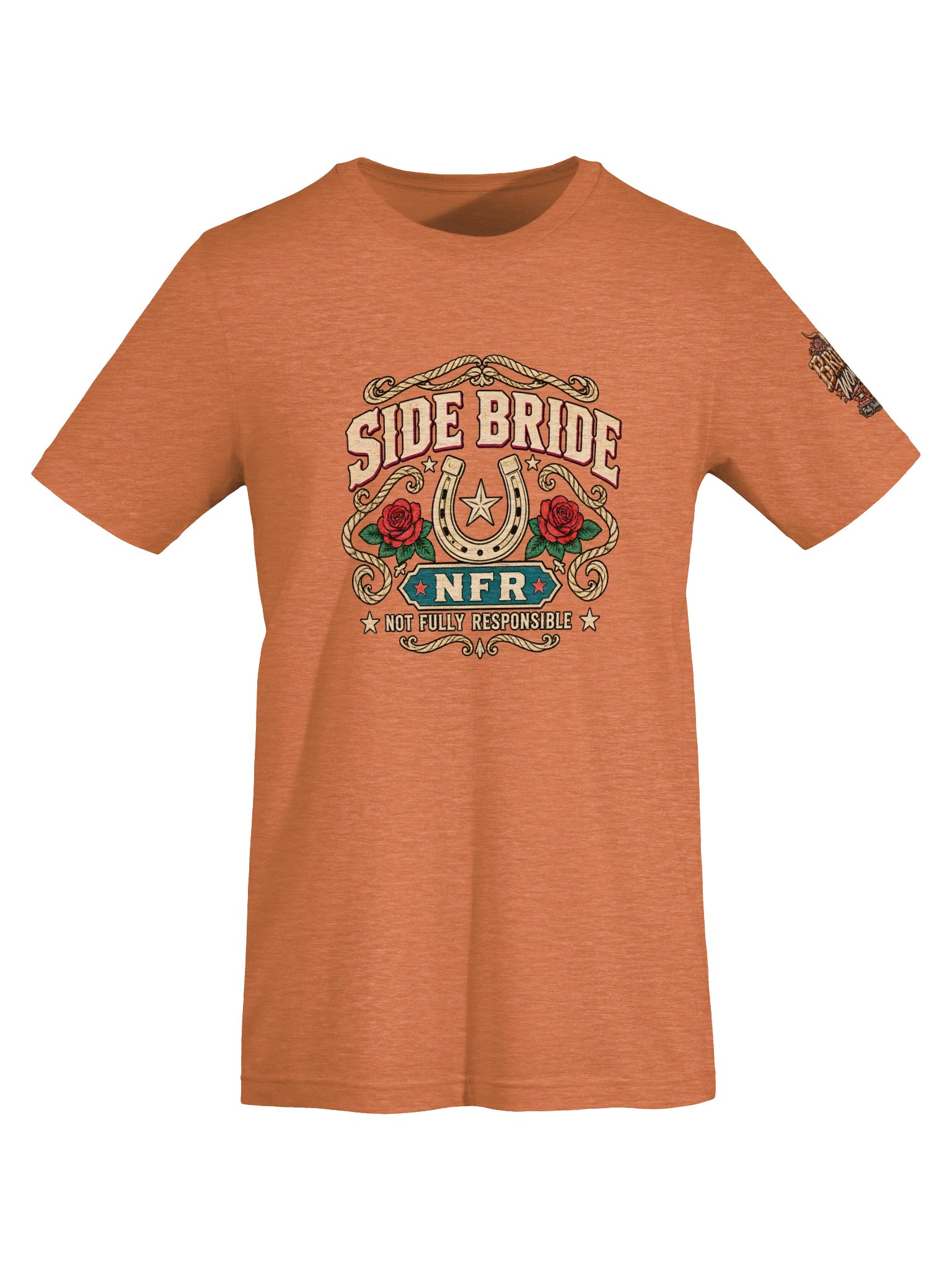 Western Bachelorette Shirt — Side Bride NFR Not Fully Responsible Tee | Broken Marriage™ product image (6)