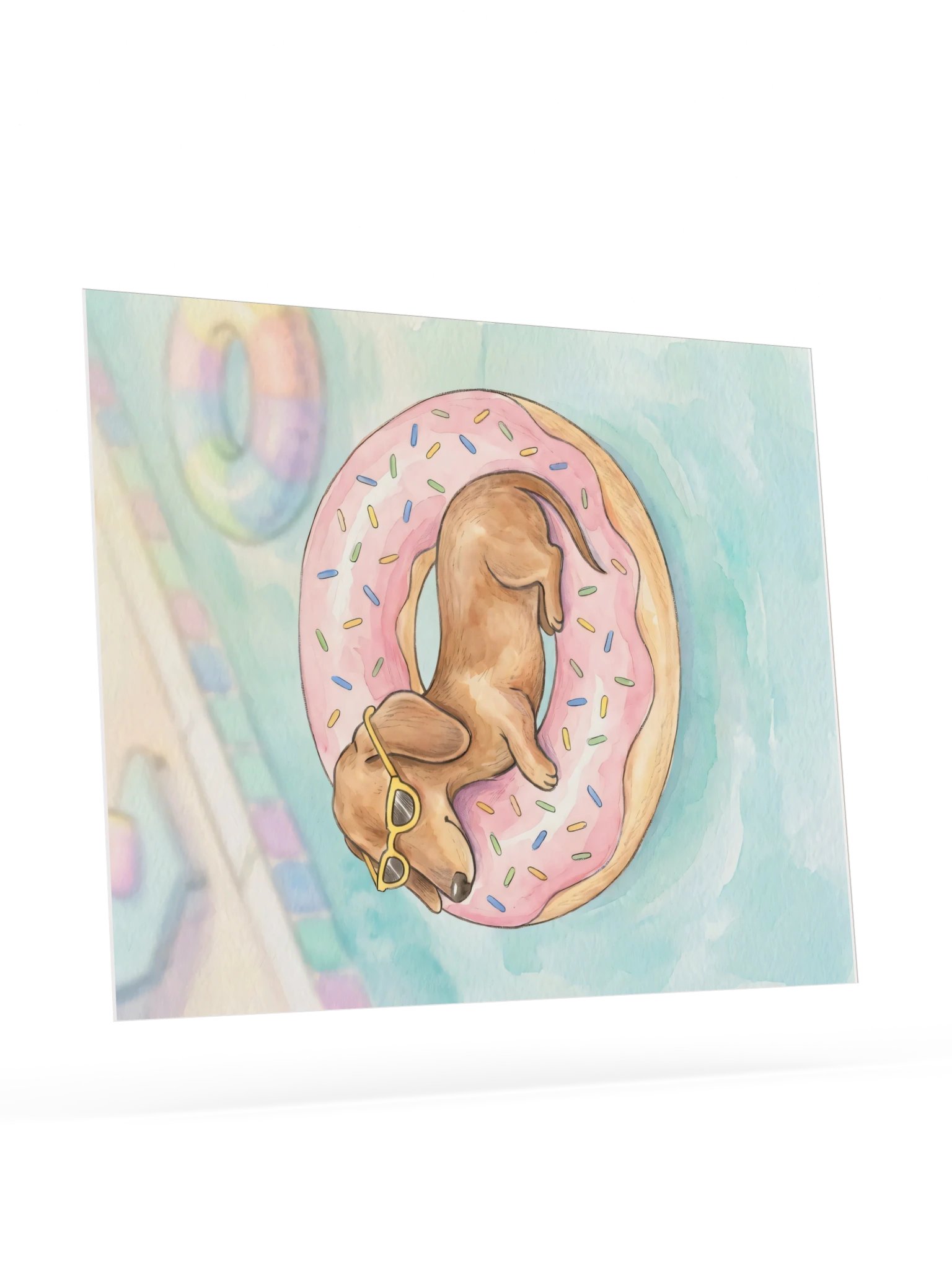 Donut Float Doxie Poster product image (23)