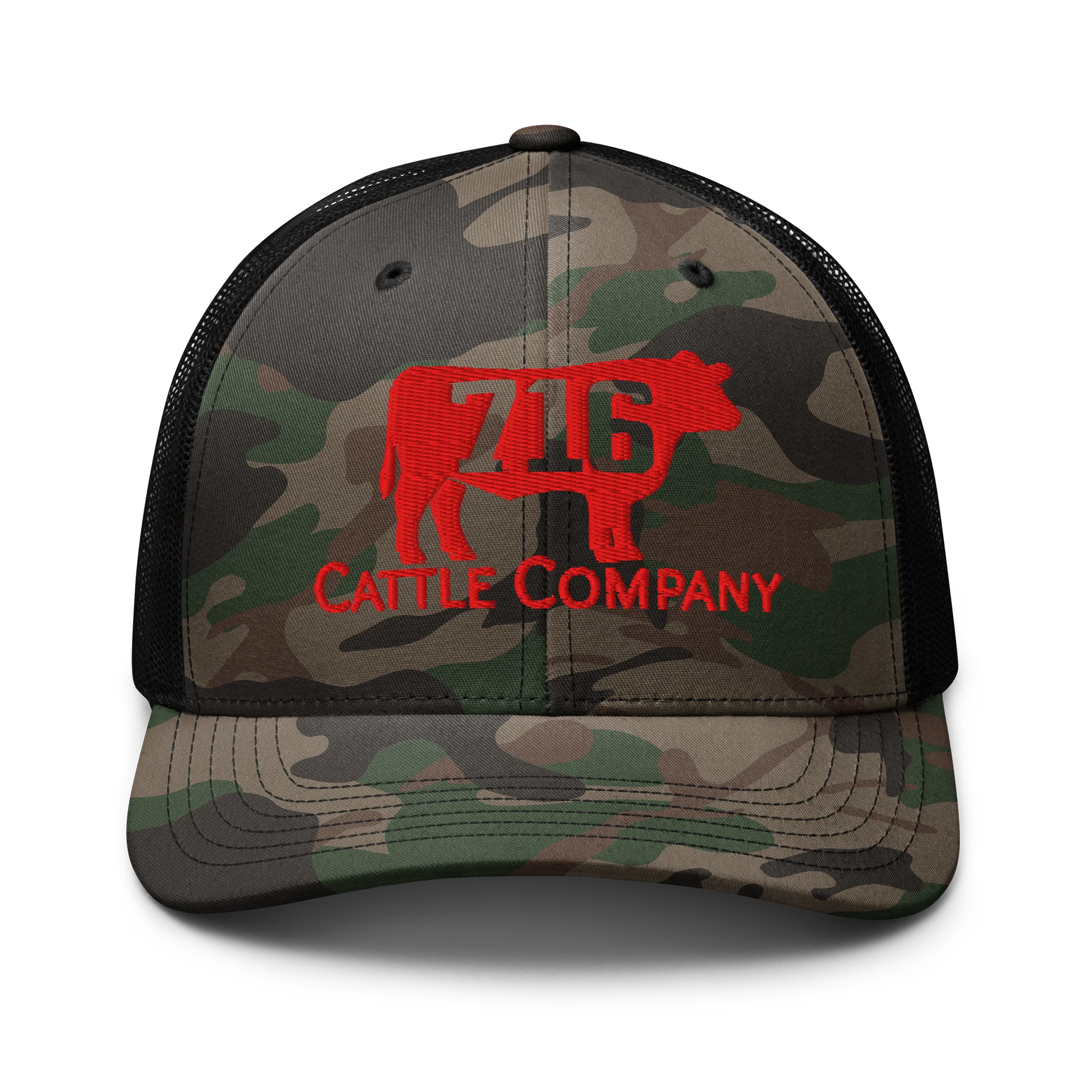 716 CATTLE COMPANY Camo Trucker Hat product image (1)