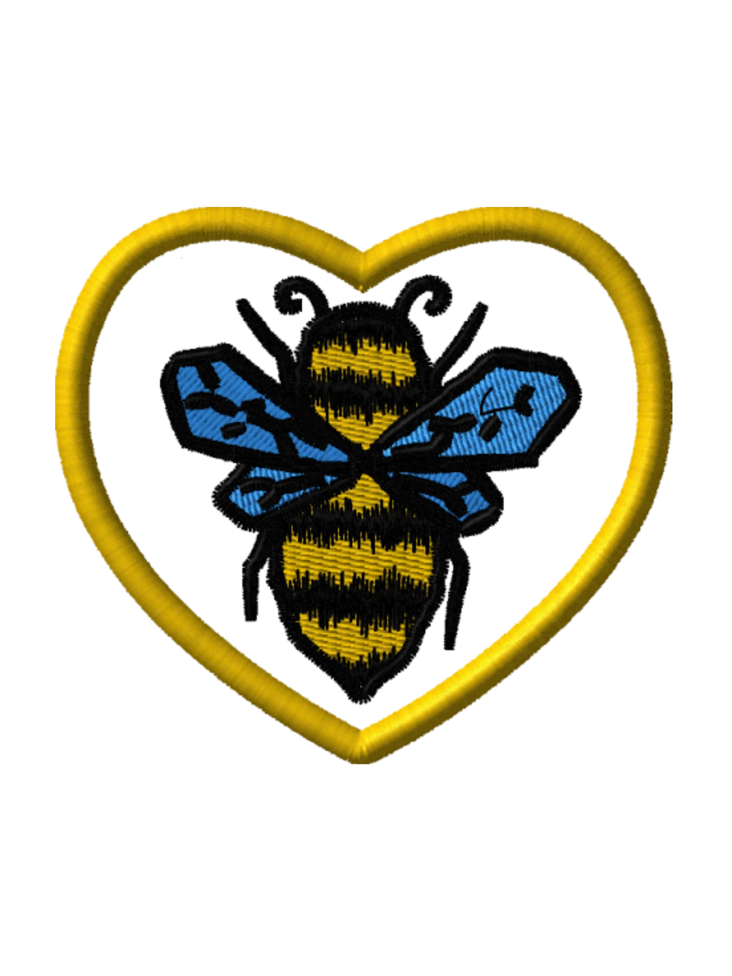 Geometric Bee Embroidered Patch product image (1)