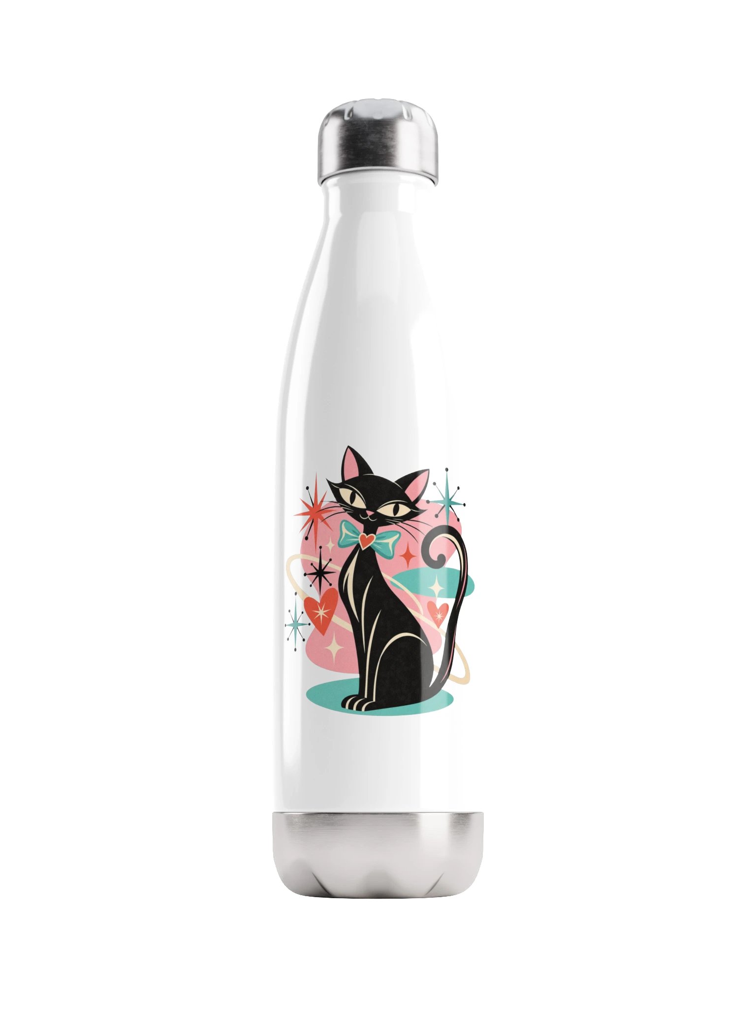 Love Cat – Atomic Cat Girl 17 oz Stainless Steel Water Bottle product image (1)