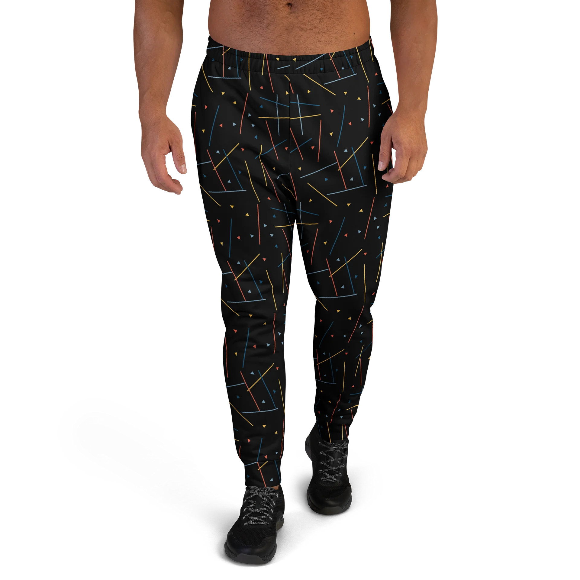 Comfort Men's Joggers in Geometric Memphis Sporty Style product image (2)