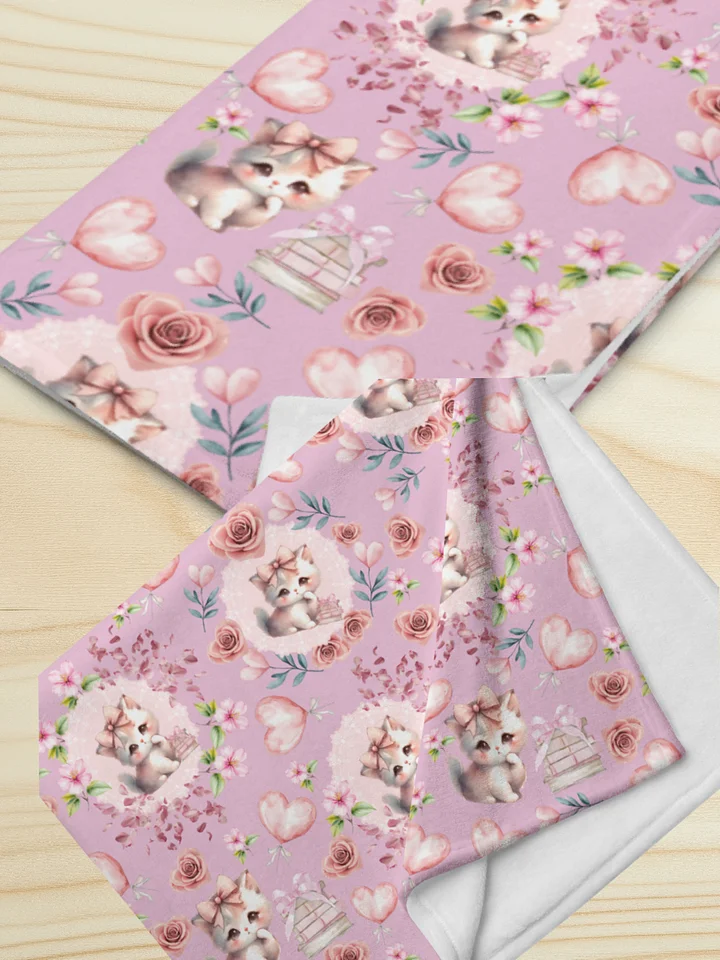 Bookish Kitten Throw Blanket product image (1)
