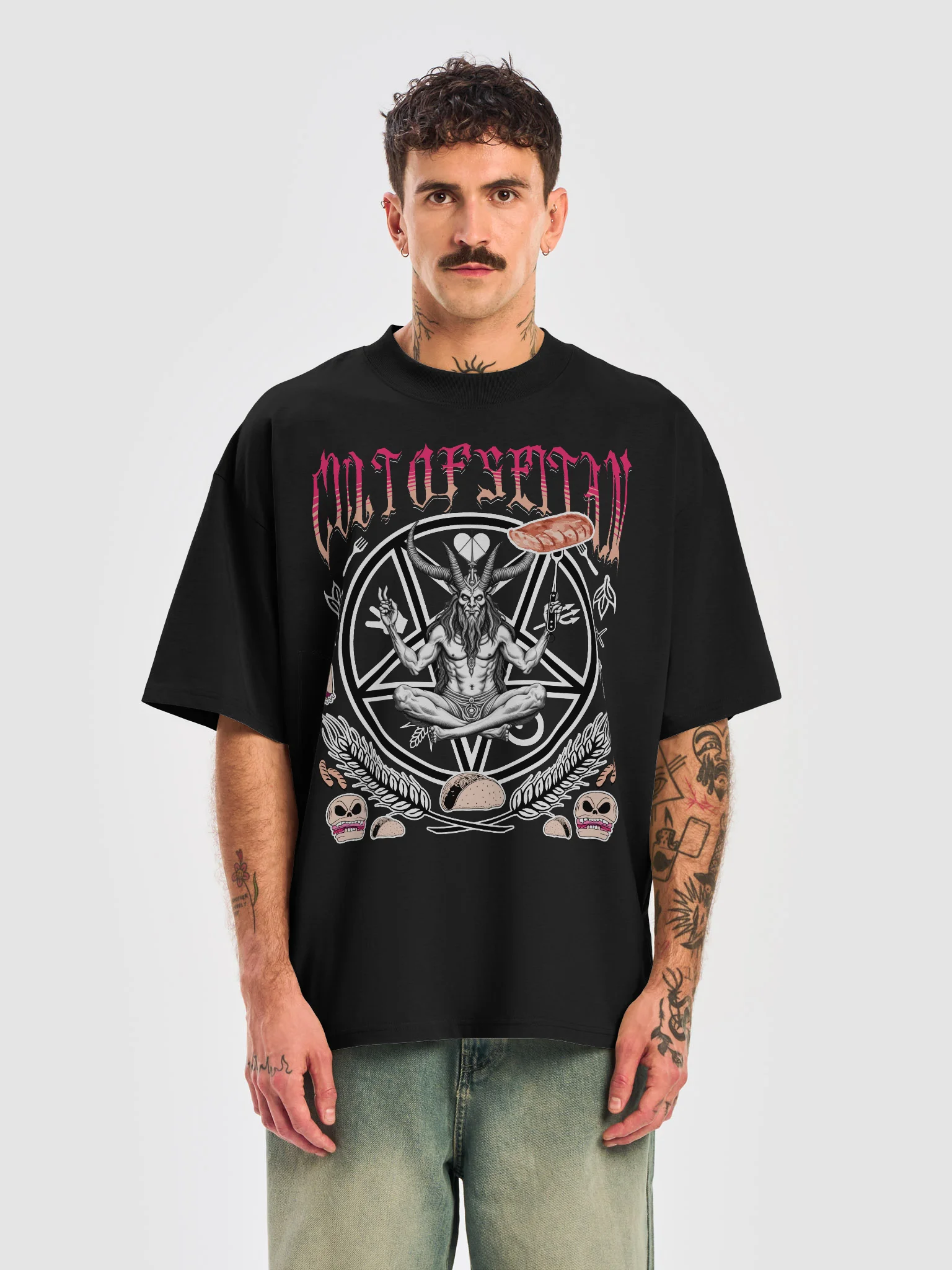 Cult of Seitan Oversized Tee product image (3)