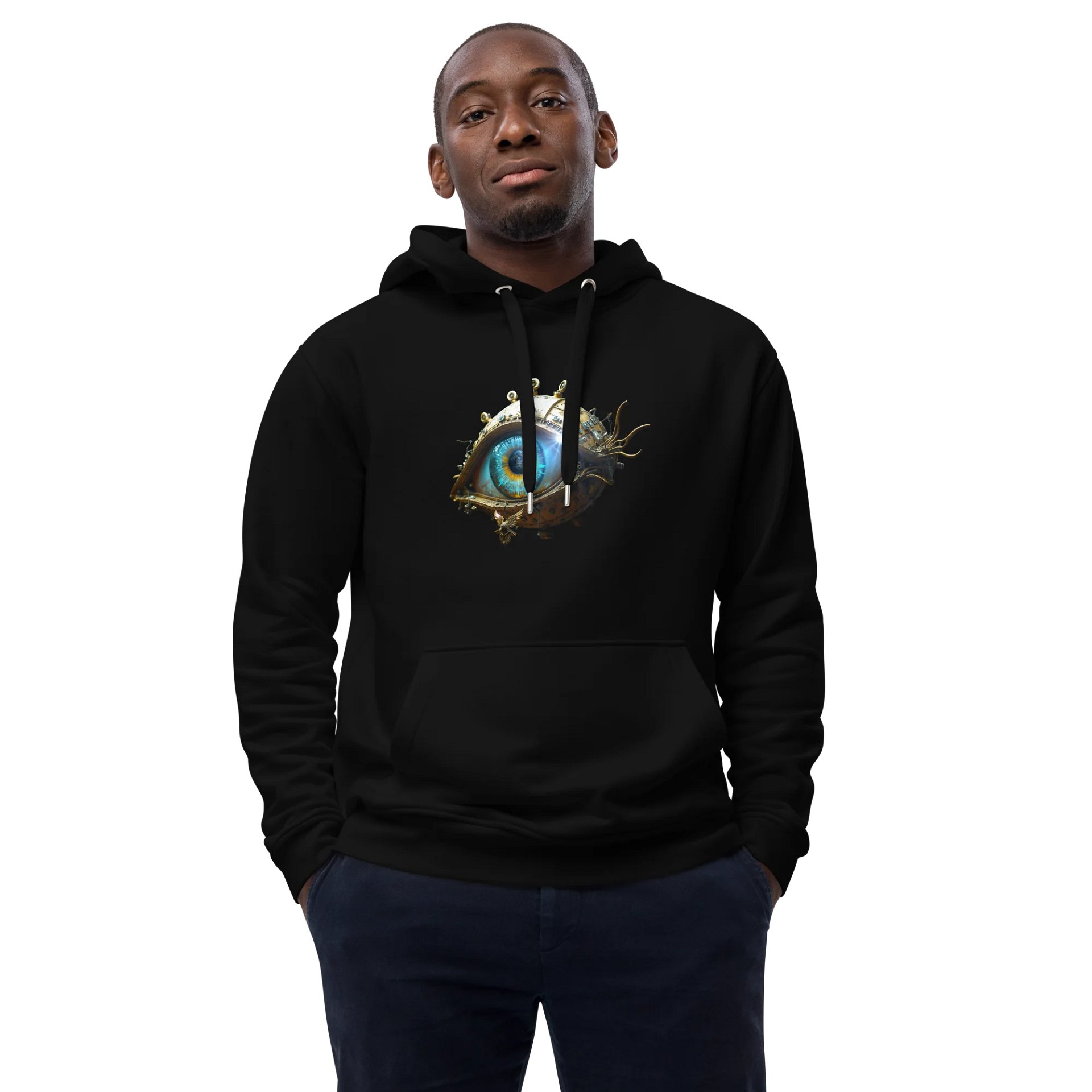 “Wake Up” single artwork hoodie – premium cinematic rock piece from Seven Shades of Nothing – Eco Heavyweight Hoodie product image (6)