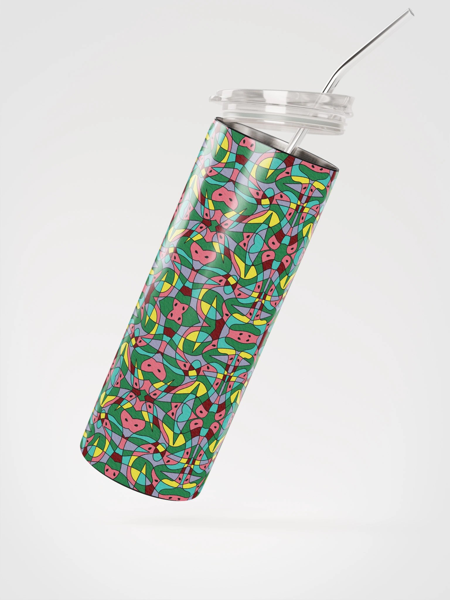 Watermelon Bloom – Stainless Steel Tumbler, 20 oz product image (3)