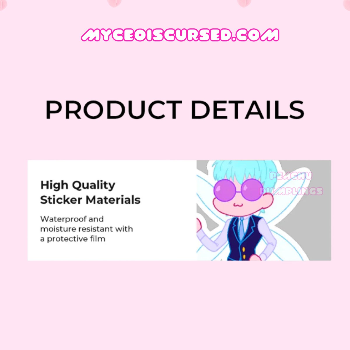 Office Fairy - Glossy Sticker 💜 product image (4)