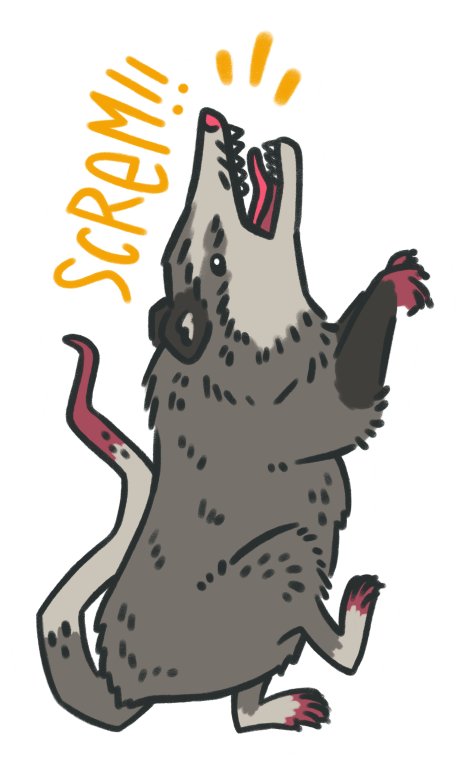 sticker : skrem oppossum product image (1)