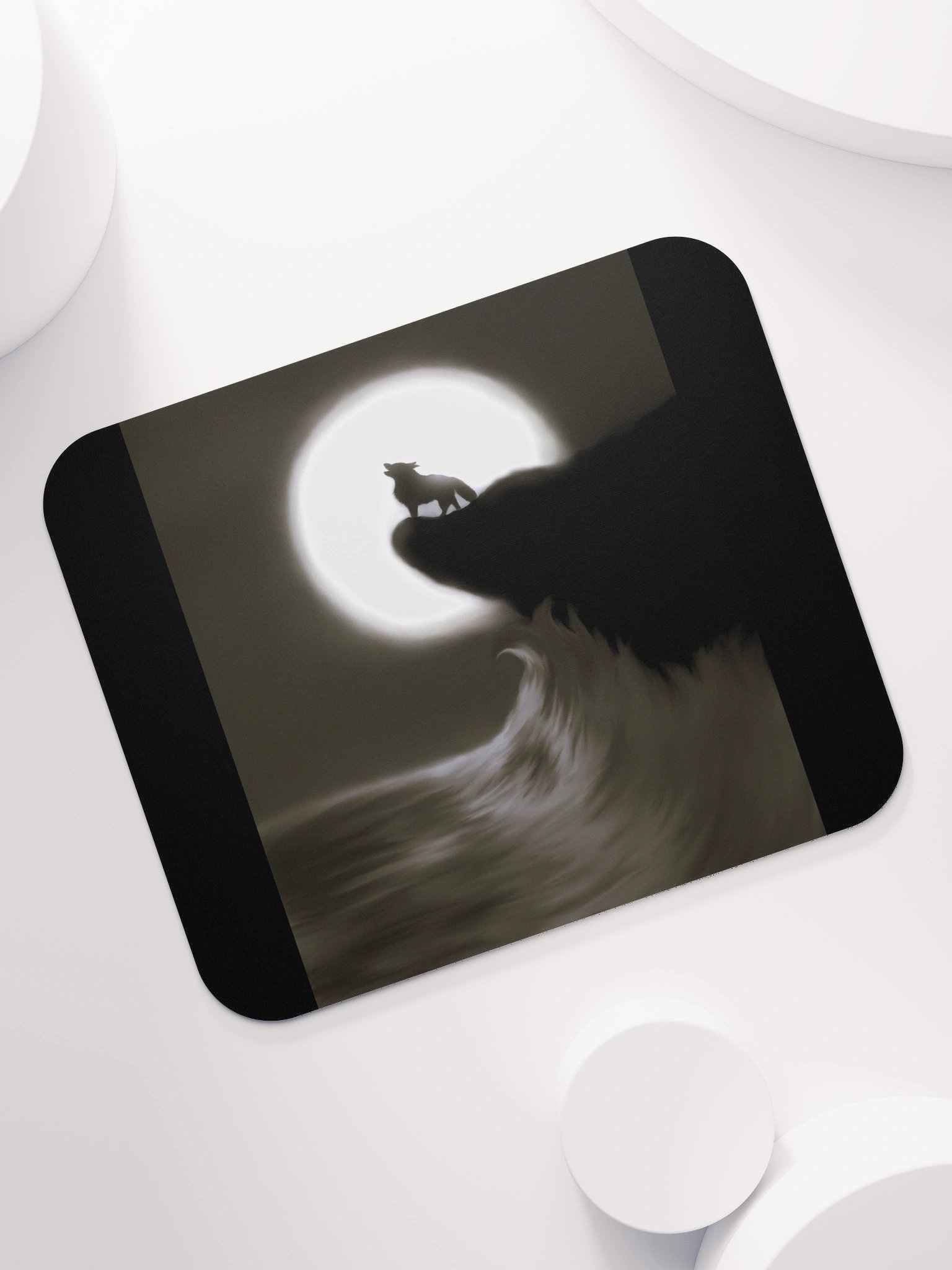 "Wolf on Cliff" Classic Mouse Pad product image (7)