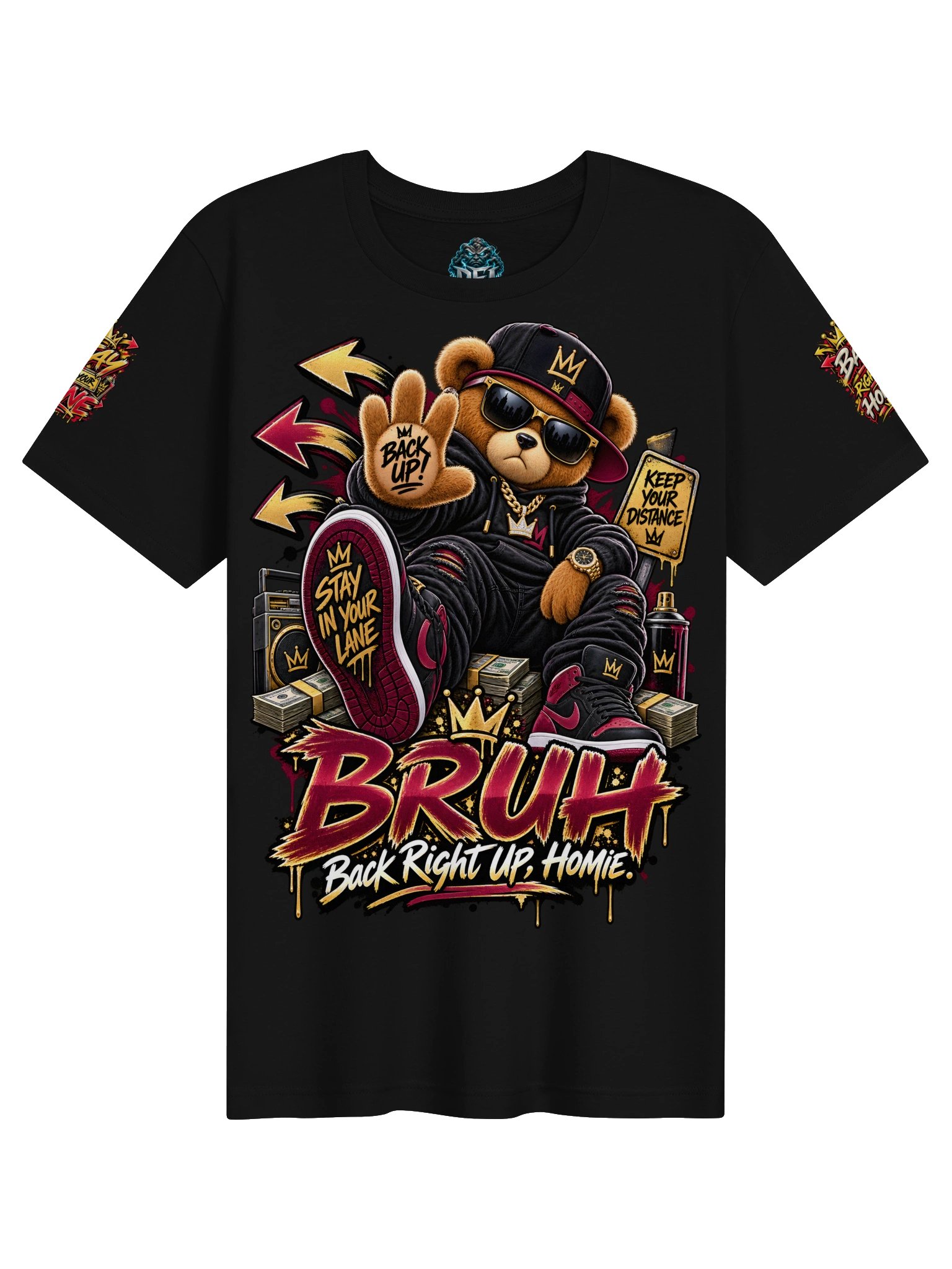 BRUH Tee – Back Right Up, Homie product image (1)