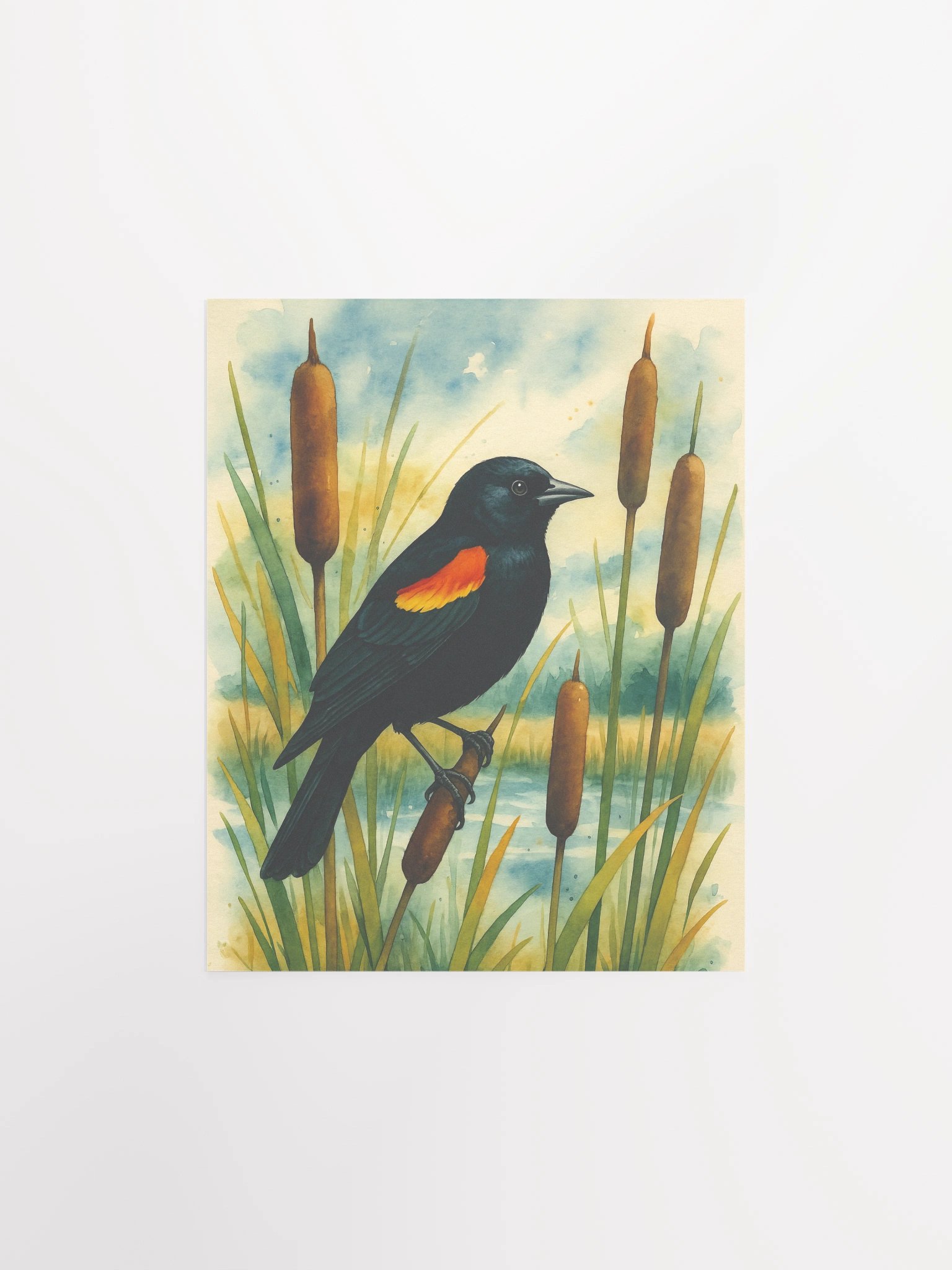 Red-Winged Blackbird Matte Poster product image (2)