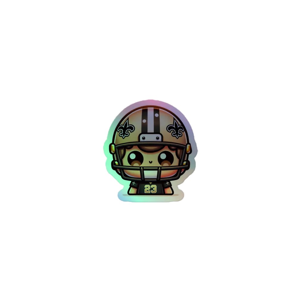 KAWAII New Orleans Saints Player Holographic Sticker product image (1)